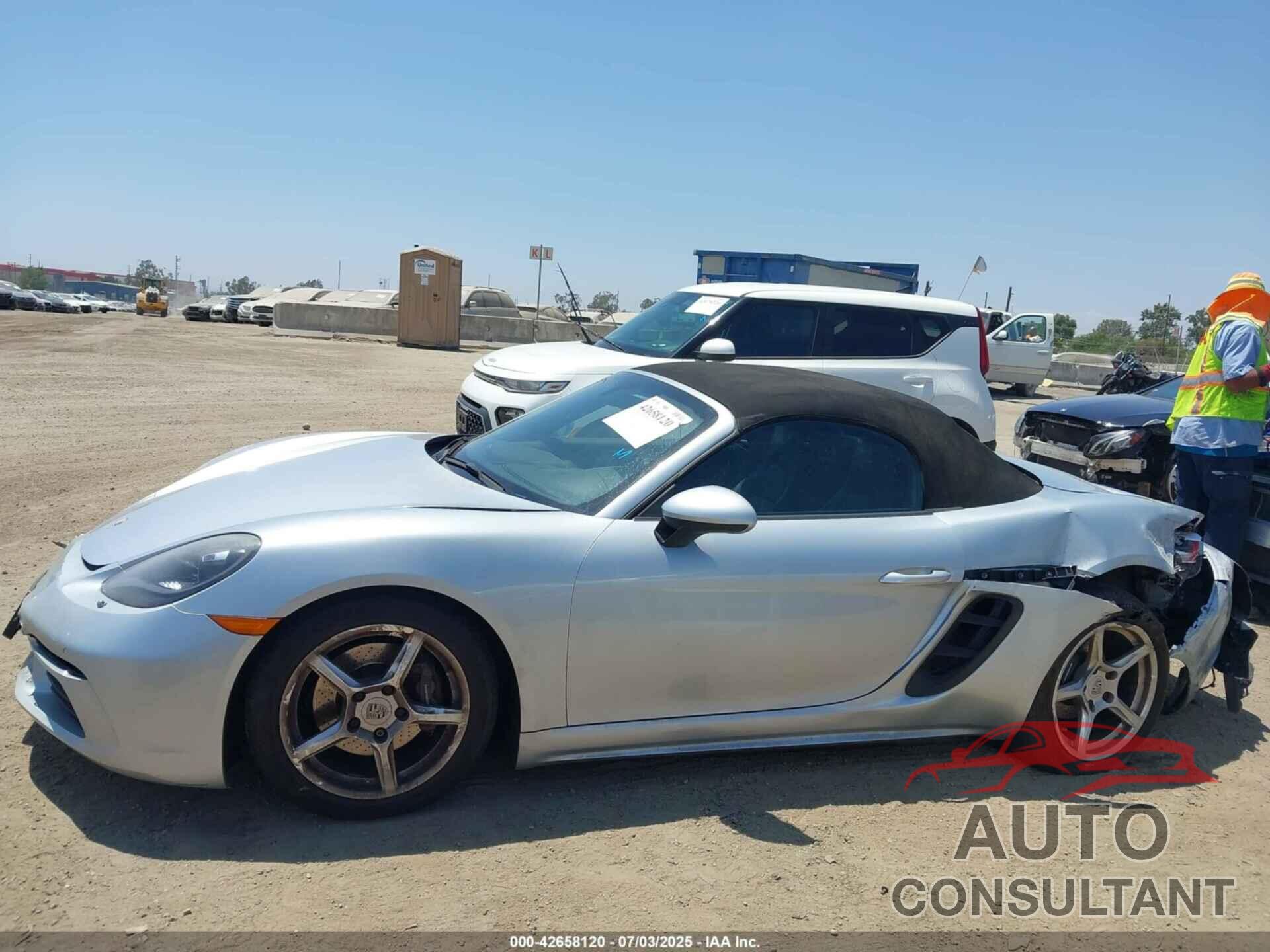PORSCHE 718 BOXSTER 2017 - WP0CA2A80HS220216