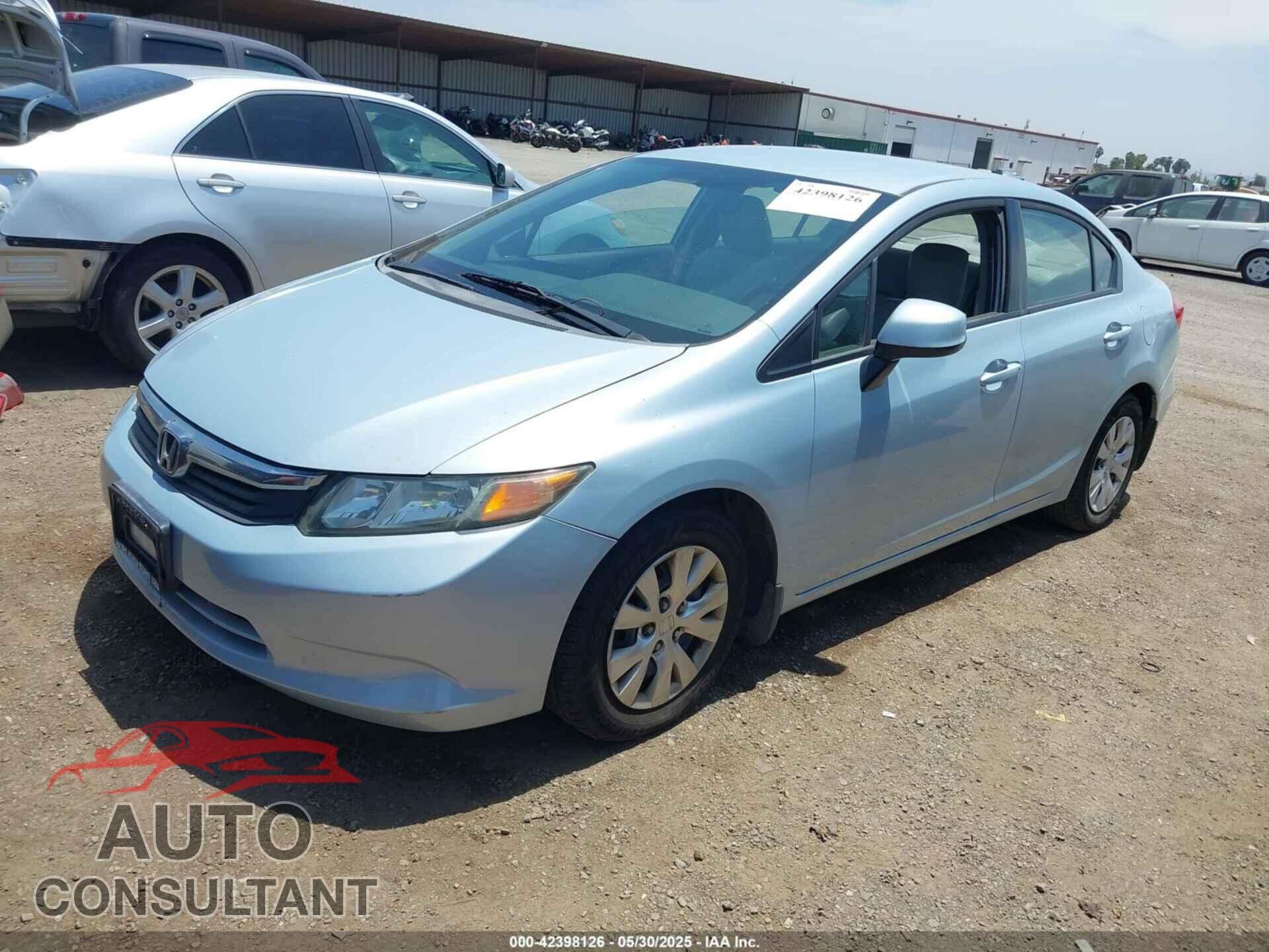 HONDA CIVIC 2012 - 19XFB2F57CE334427