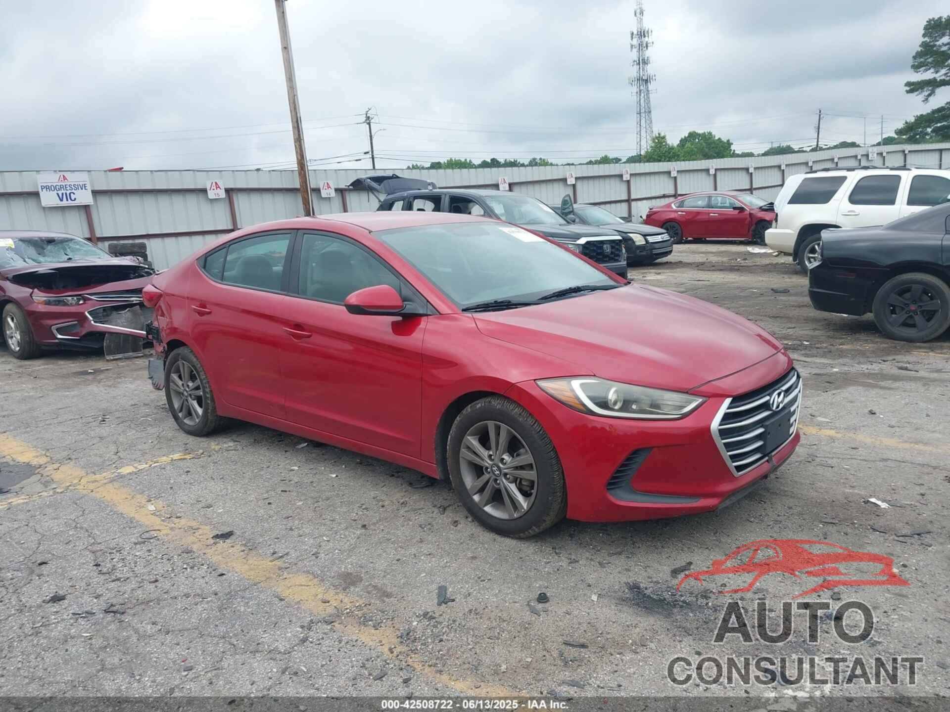 HYUNDAI ELANTRA 2018 - 5NPD84LF8JH255095