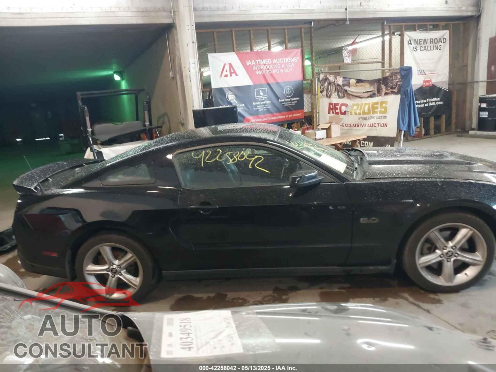 FORD MUSTANG 2012 - 1ZVBP8CF0C5263287