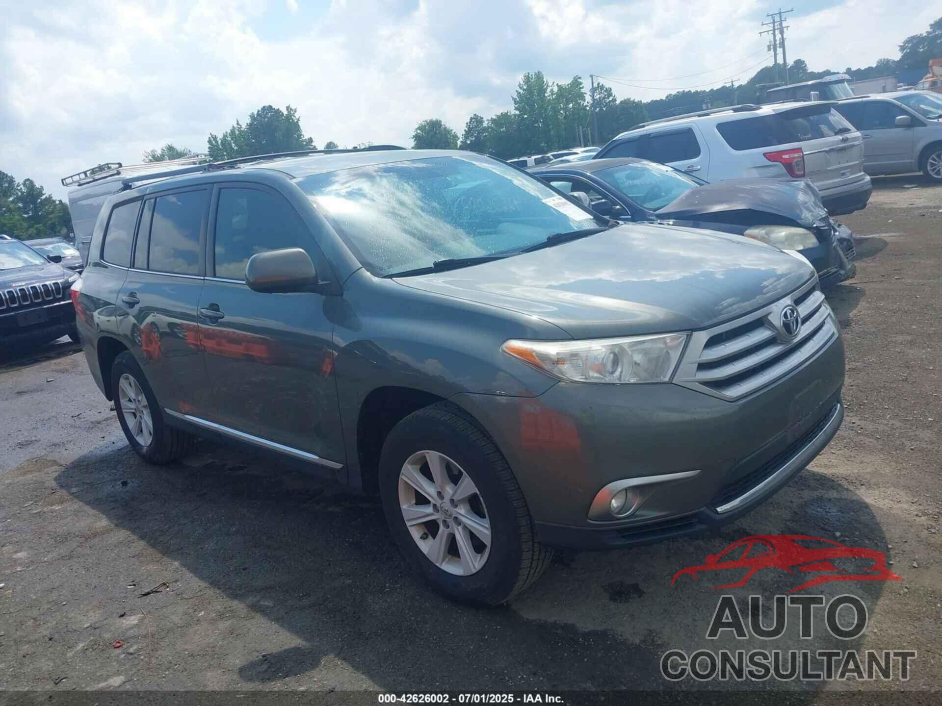 TOYOTA HIGHLANDER 2013 - 5TDBK3EH6DS225464