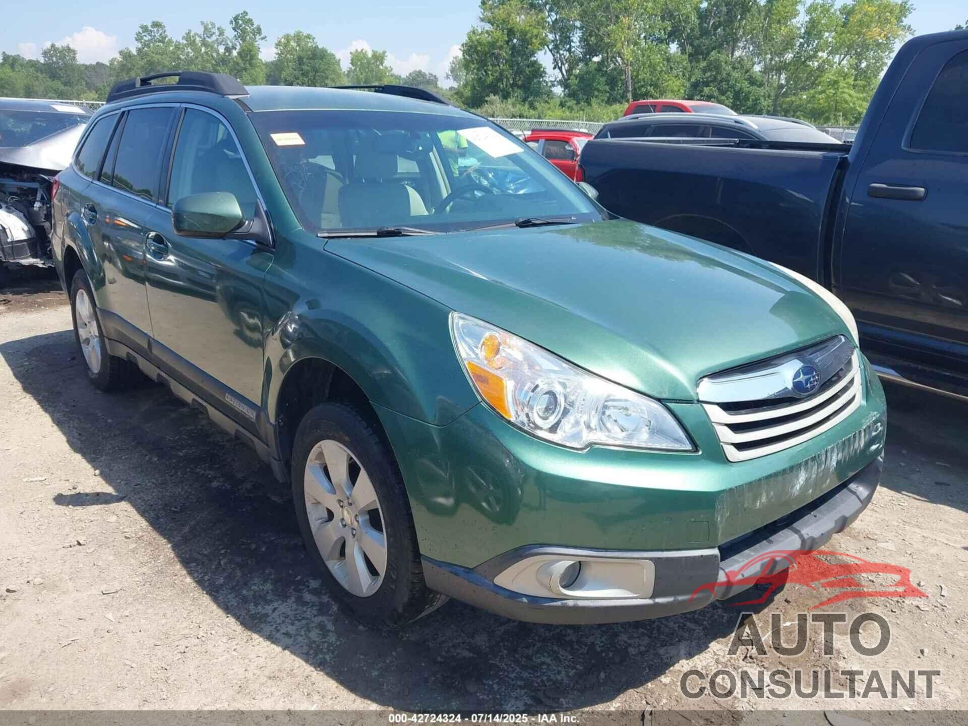 SUBARU OUTBACK 2012 - 4S4BRBCCXC3227291