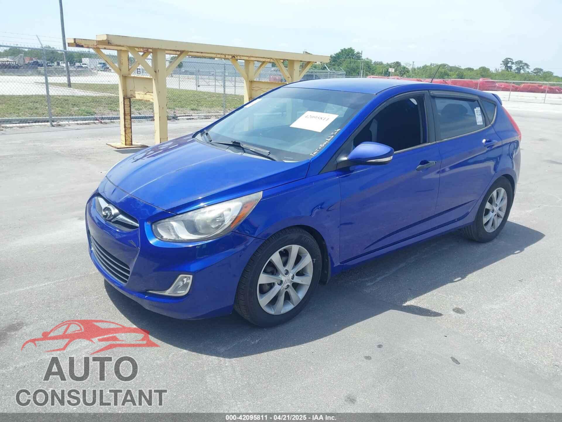 HYUNDAI ACCENT 2013 - KMHCU5AE0DU097199
