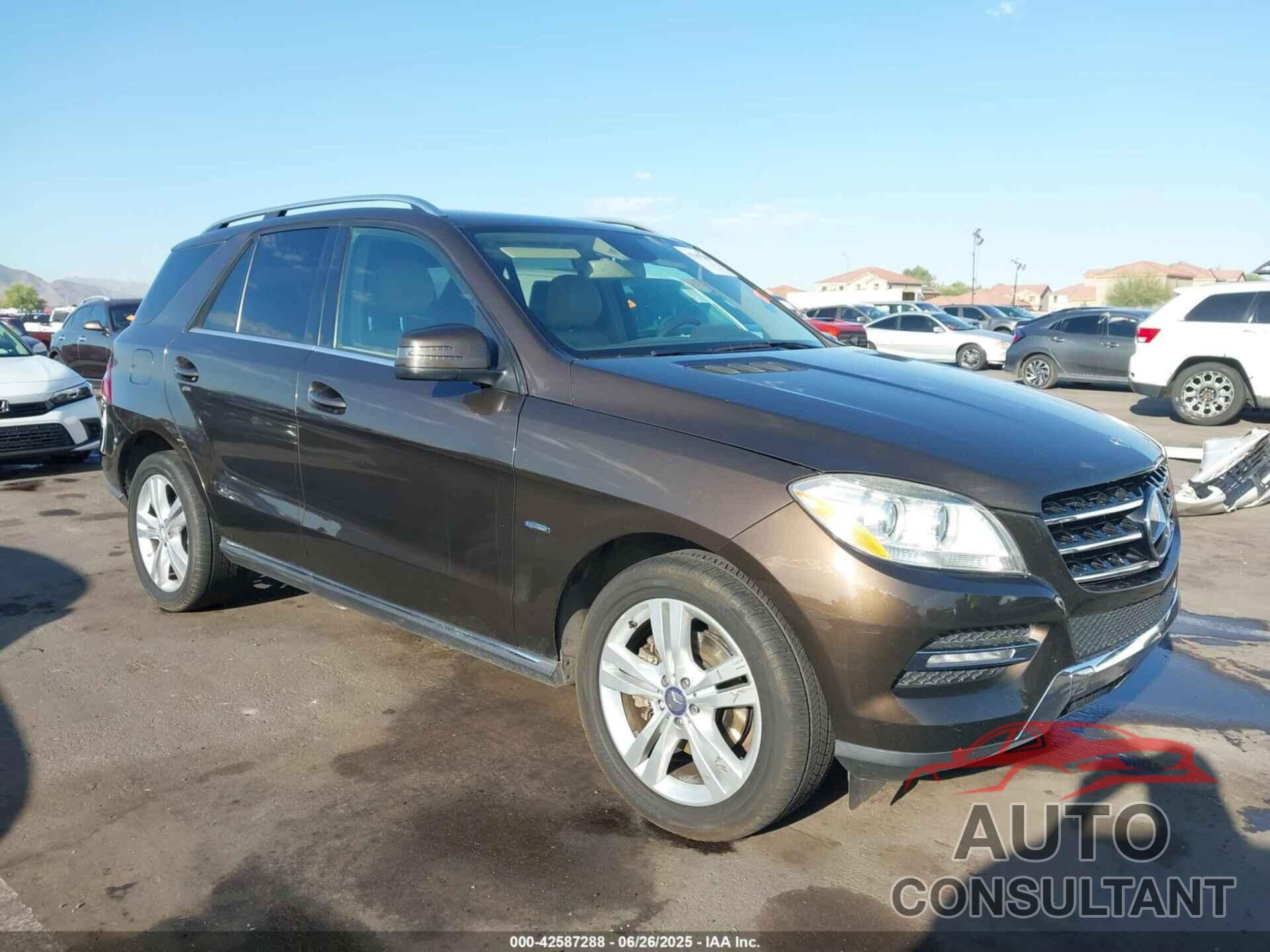 MERCEDES-BENZ ML 350 2012 - 4JGDA5HB6CA002203