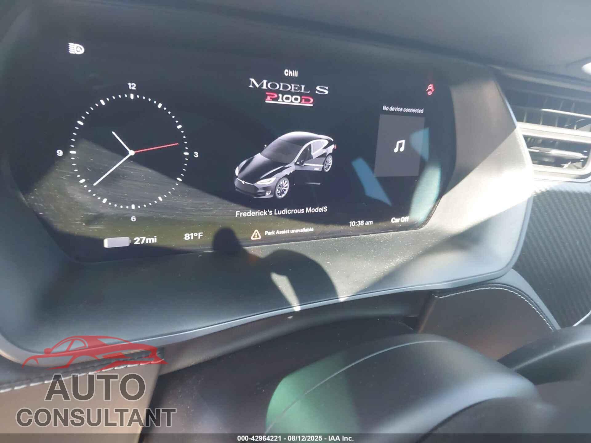 TESLA MODEL S 2019 - 5YJSA1E42KF309061