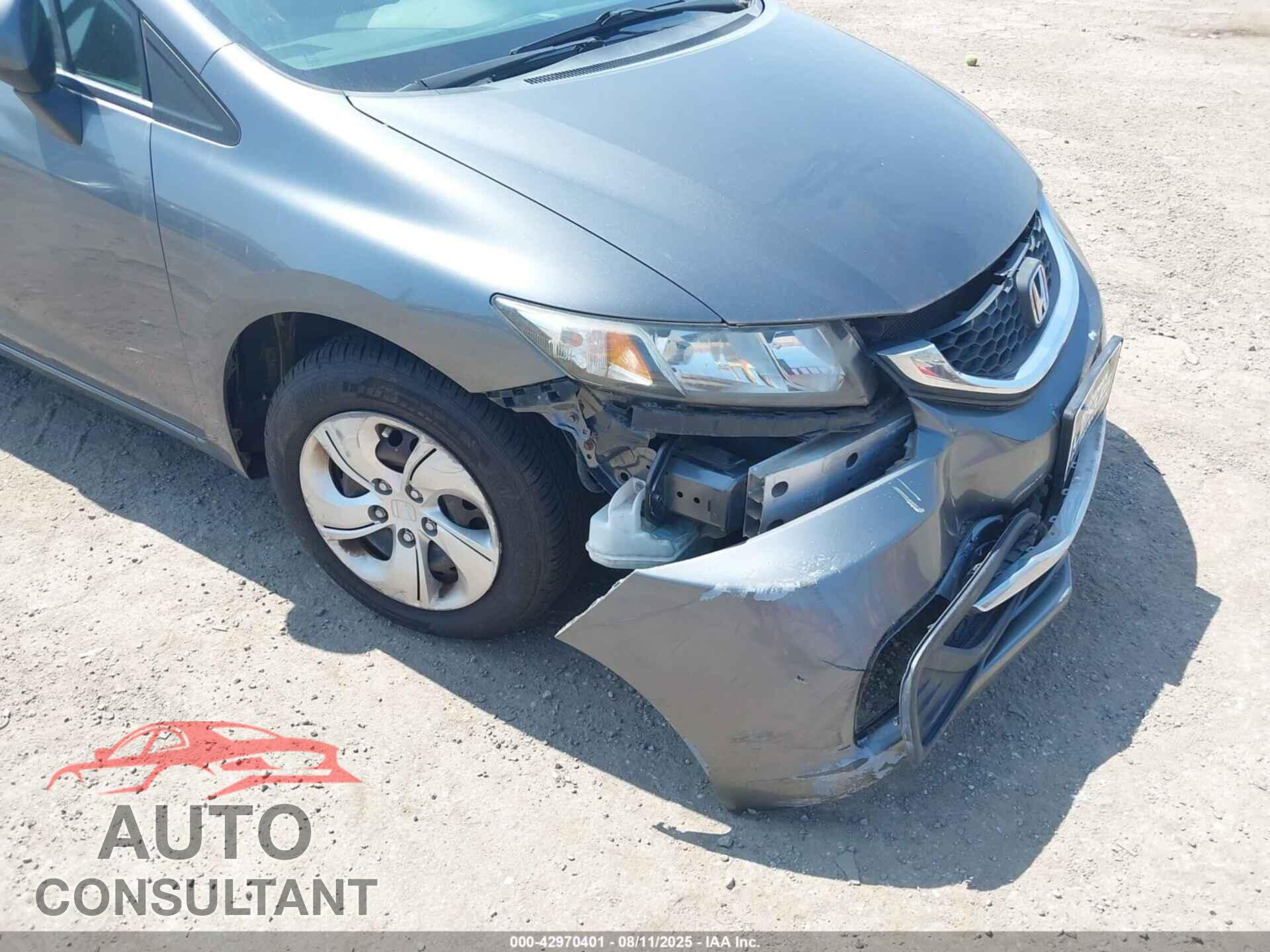 HONDA CIVIC 2013 - 19XFB2F55DE286007