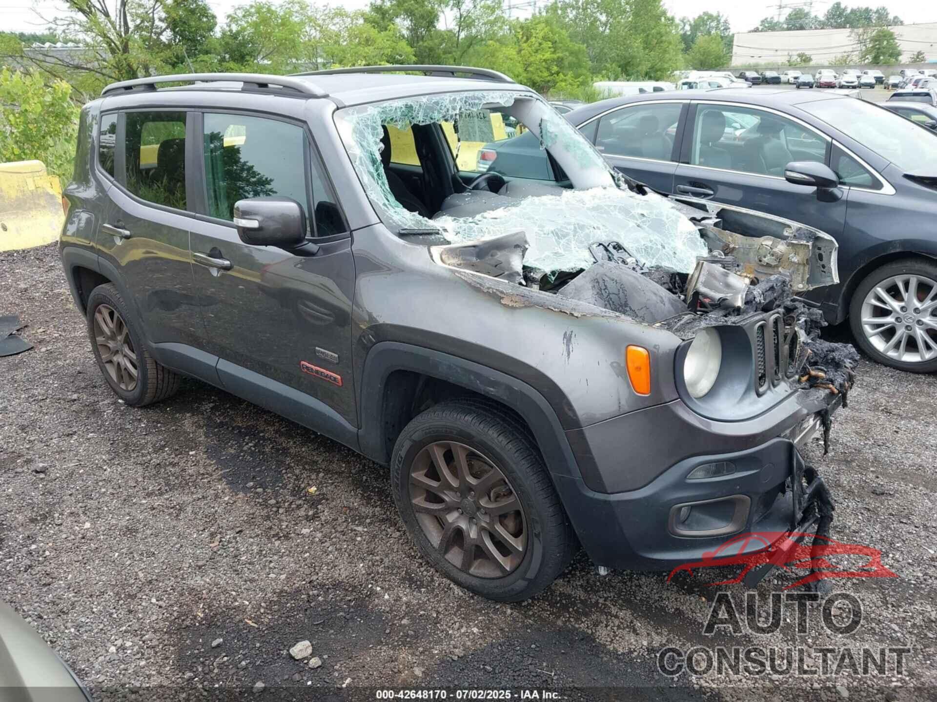 JEEP RENEGADE 2016 - ZACCJBBT6GPD24023