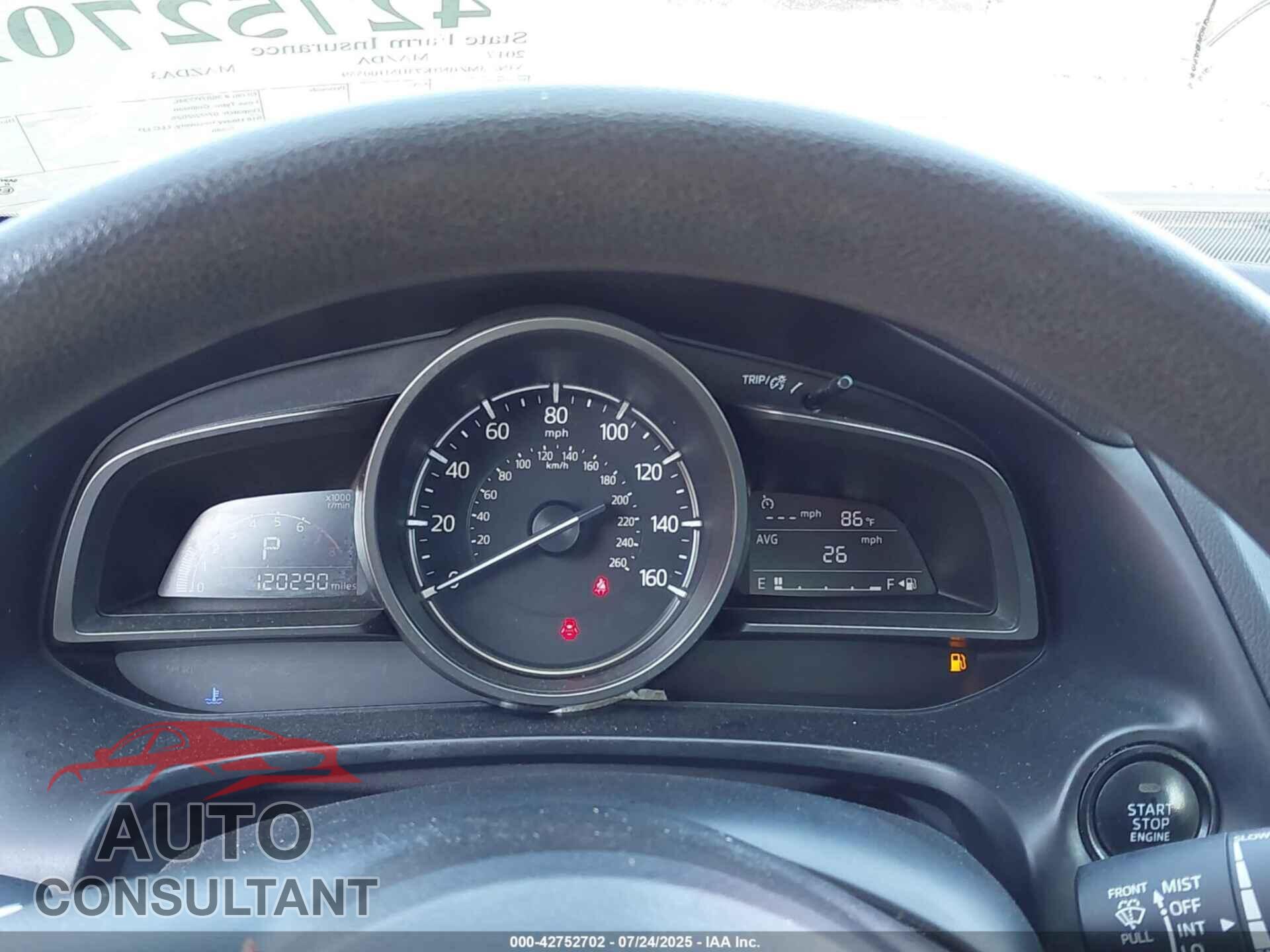 MAZDA MAZDA3 2017 - 3MZBN1K73HM100559