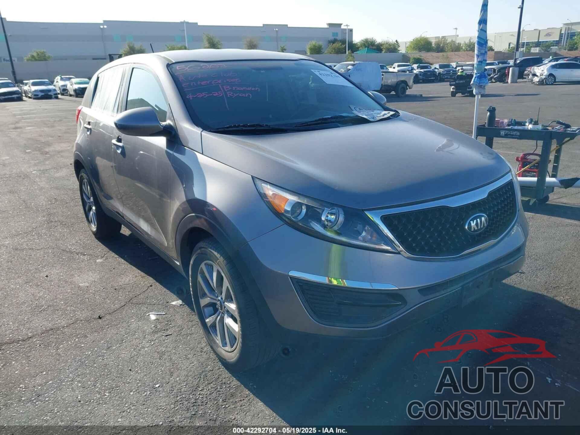 KIA SPORTAGE 2016 - KNDPB3AC1G7873325