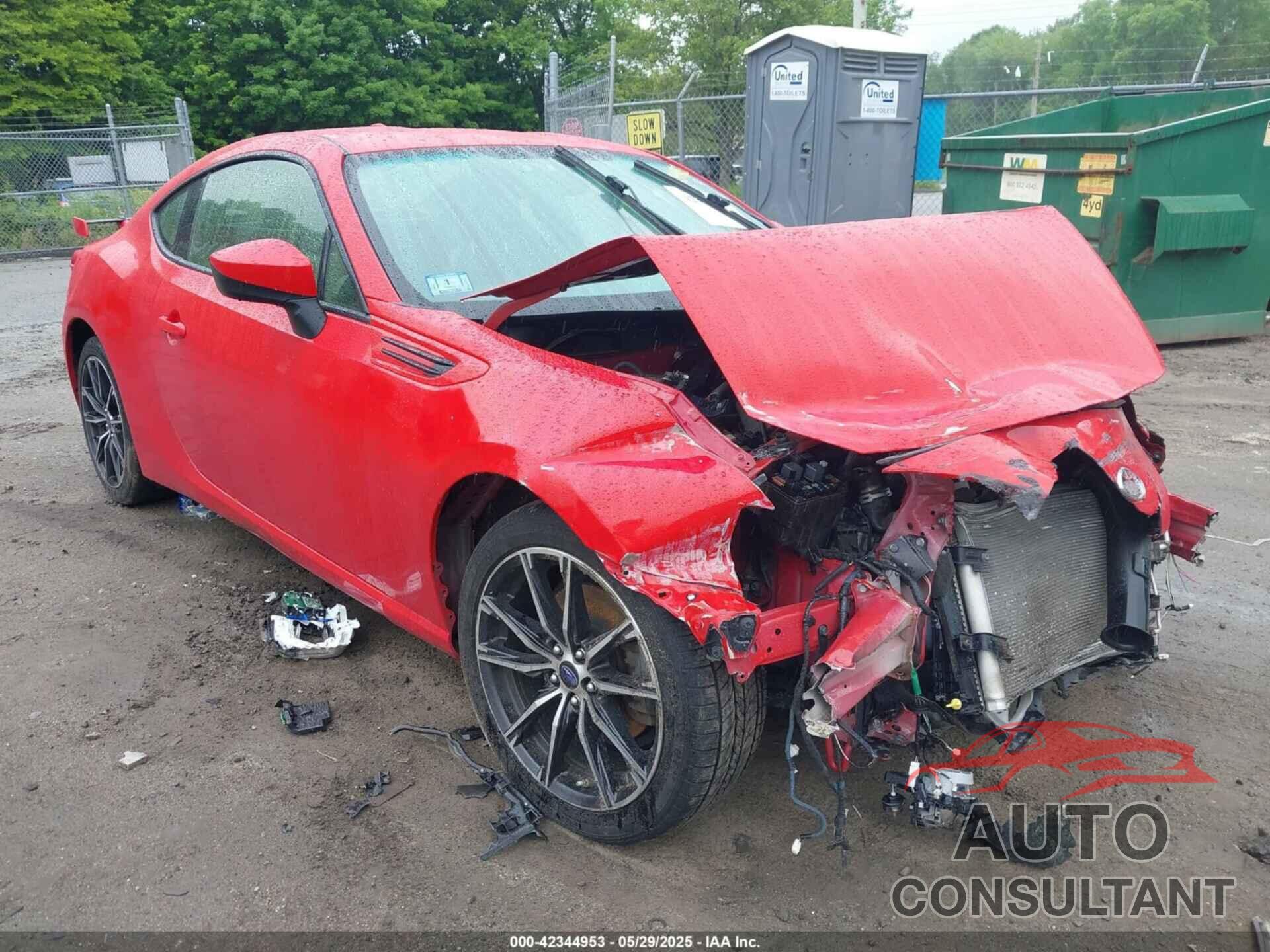 SUBARU BRZ 2017 - JF1ZCAC11H9602315