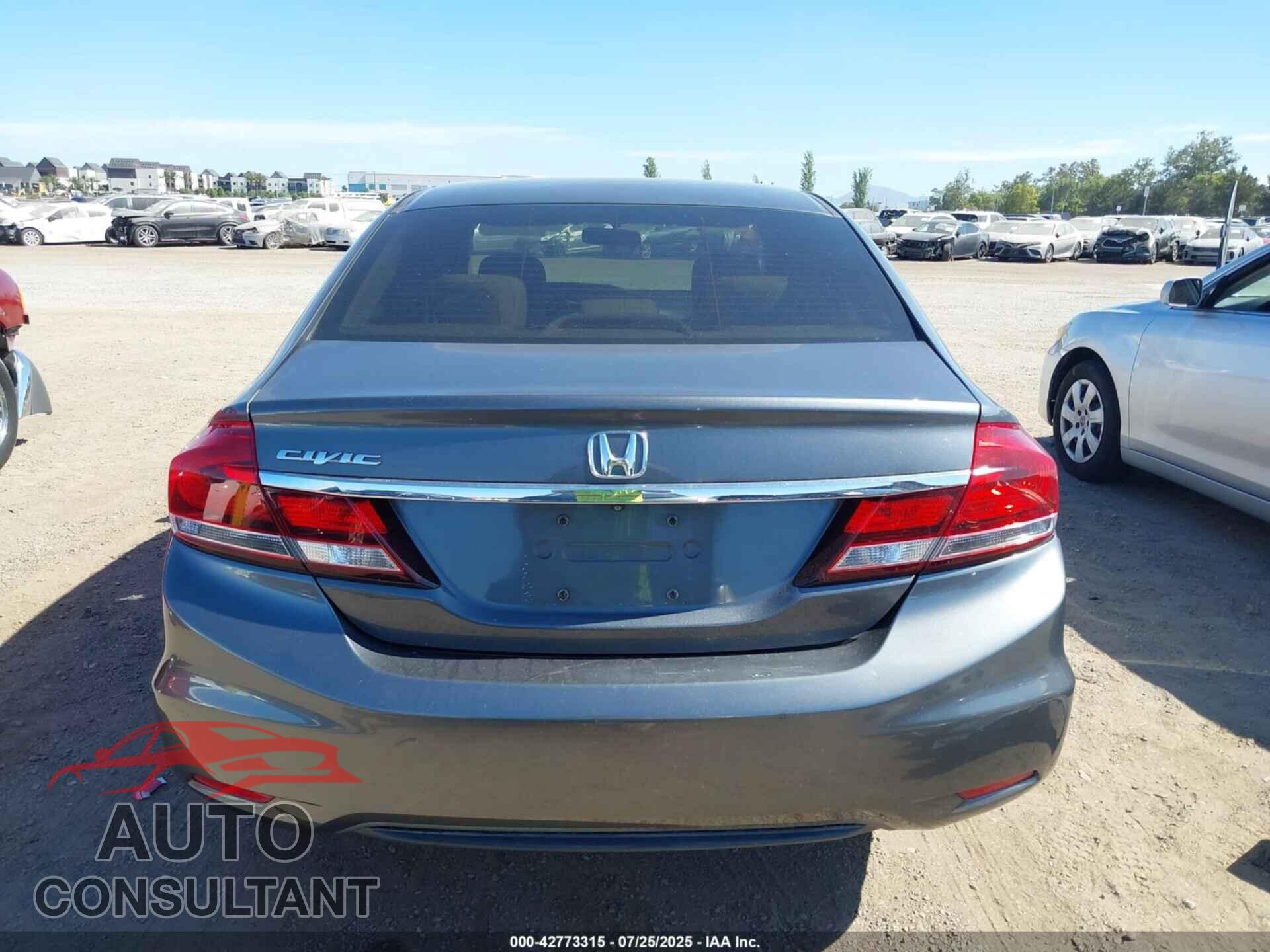 HONDA CIVIC 2013 - 19XFB2F59DE279156