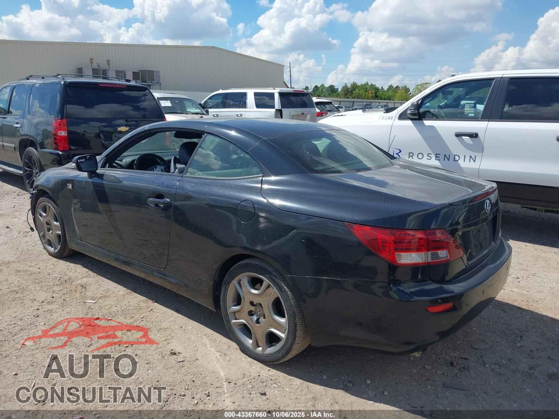 LEXUS IS 250C 2013 - JTHFF2C25D2527302
