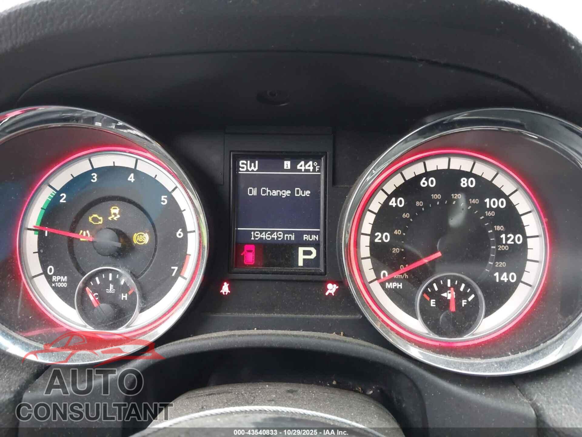 DODGE DURANGO 2013 - 1C4RDJDG2DC530631