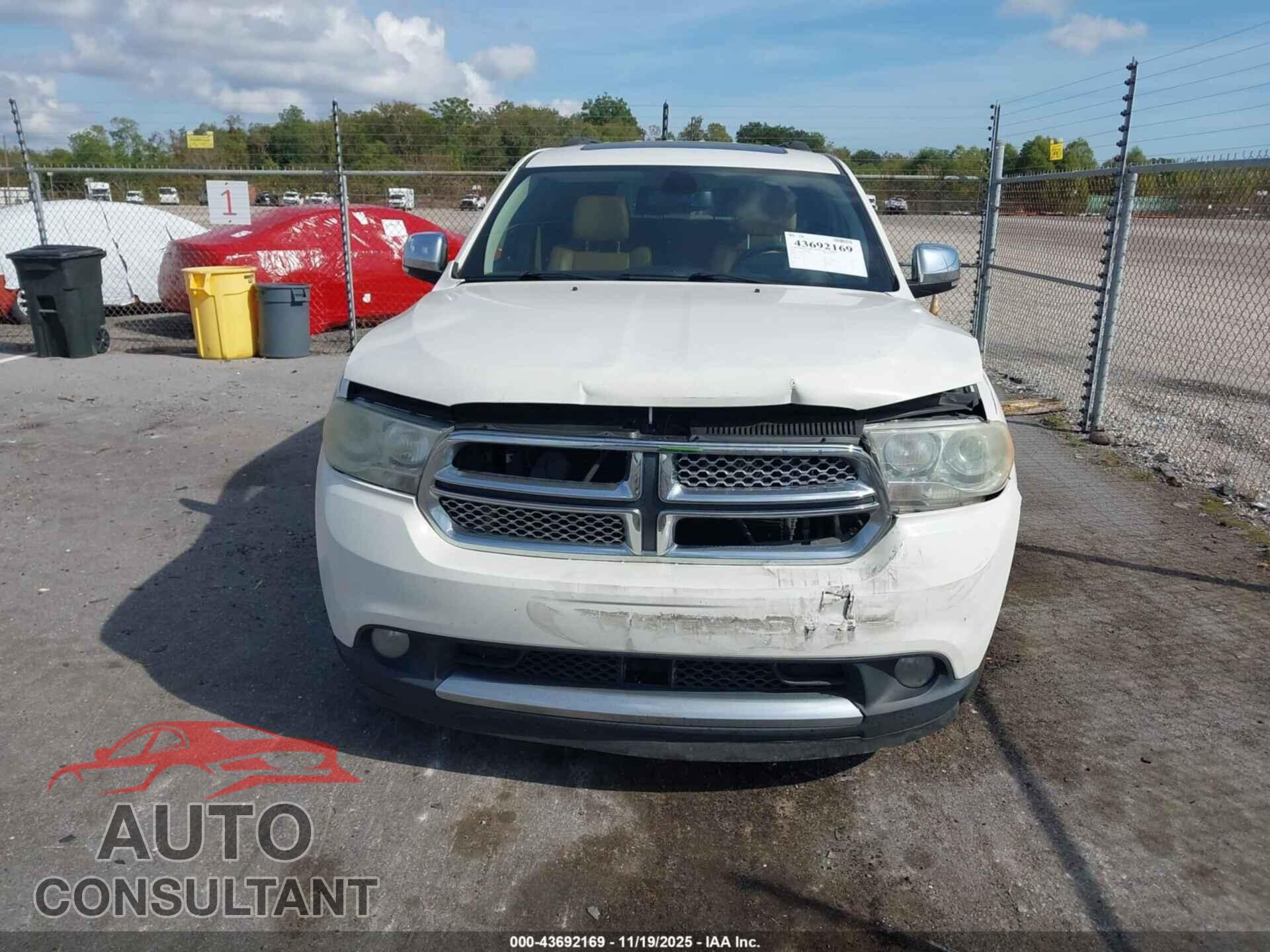 DODGE DURANGO 2011 - 1D4RD5GG3BC694991