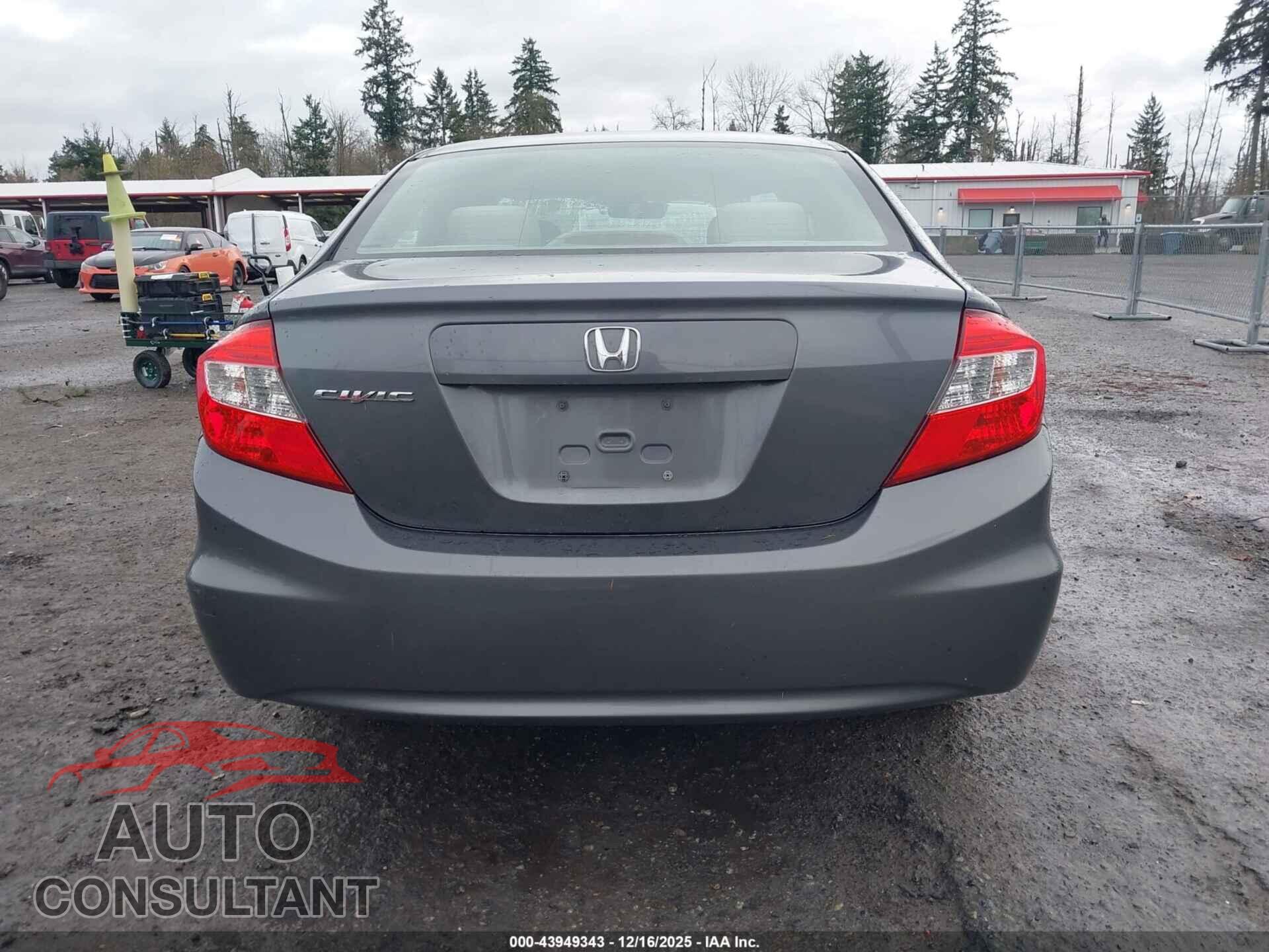 HONDA CIVIC 2012 - 19XFB2F89CE329434