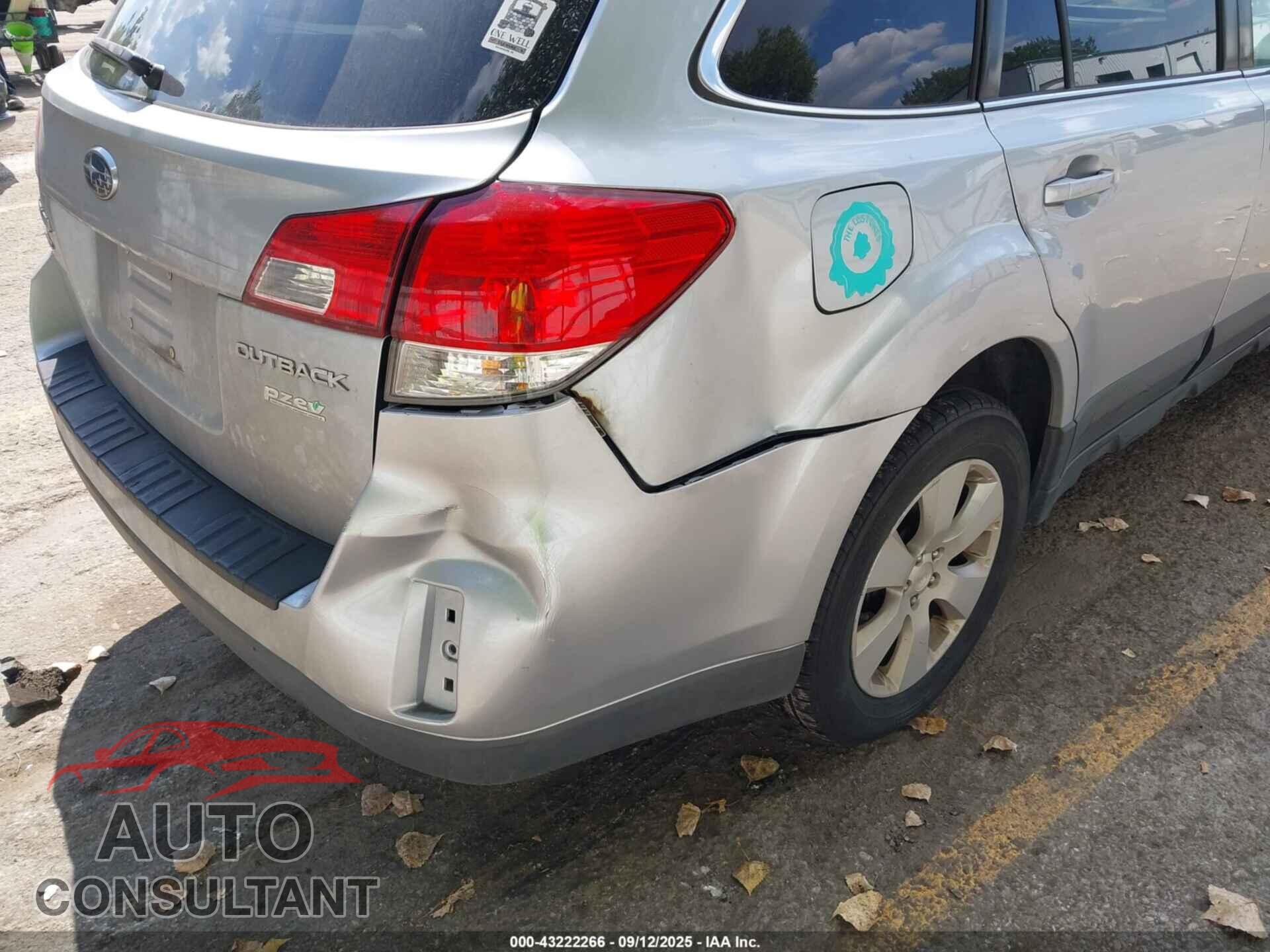 SUBARU OUTBACK 2012 - 4S4BRBGC5C3283729