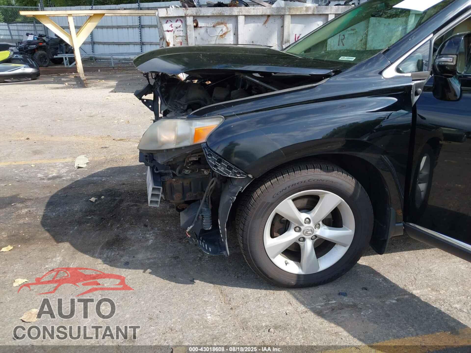 LEXUS RX 350 2010 - 2T2BK1BA3AC002522
