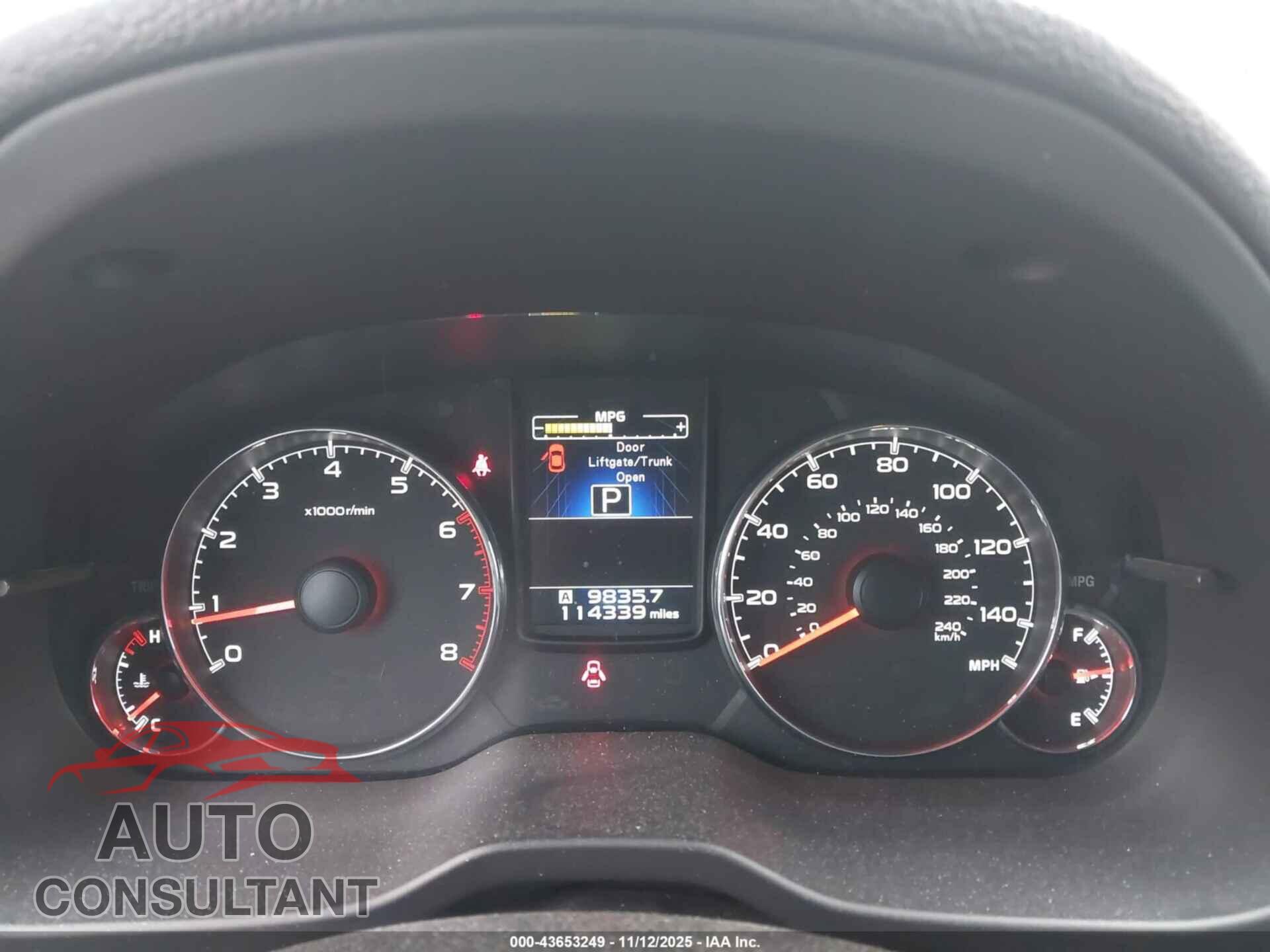 SUBARU OUTBACK 2013 - 4S4BRBKC2D3232746