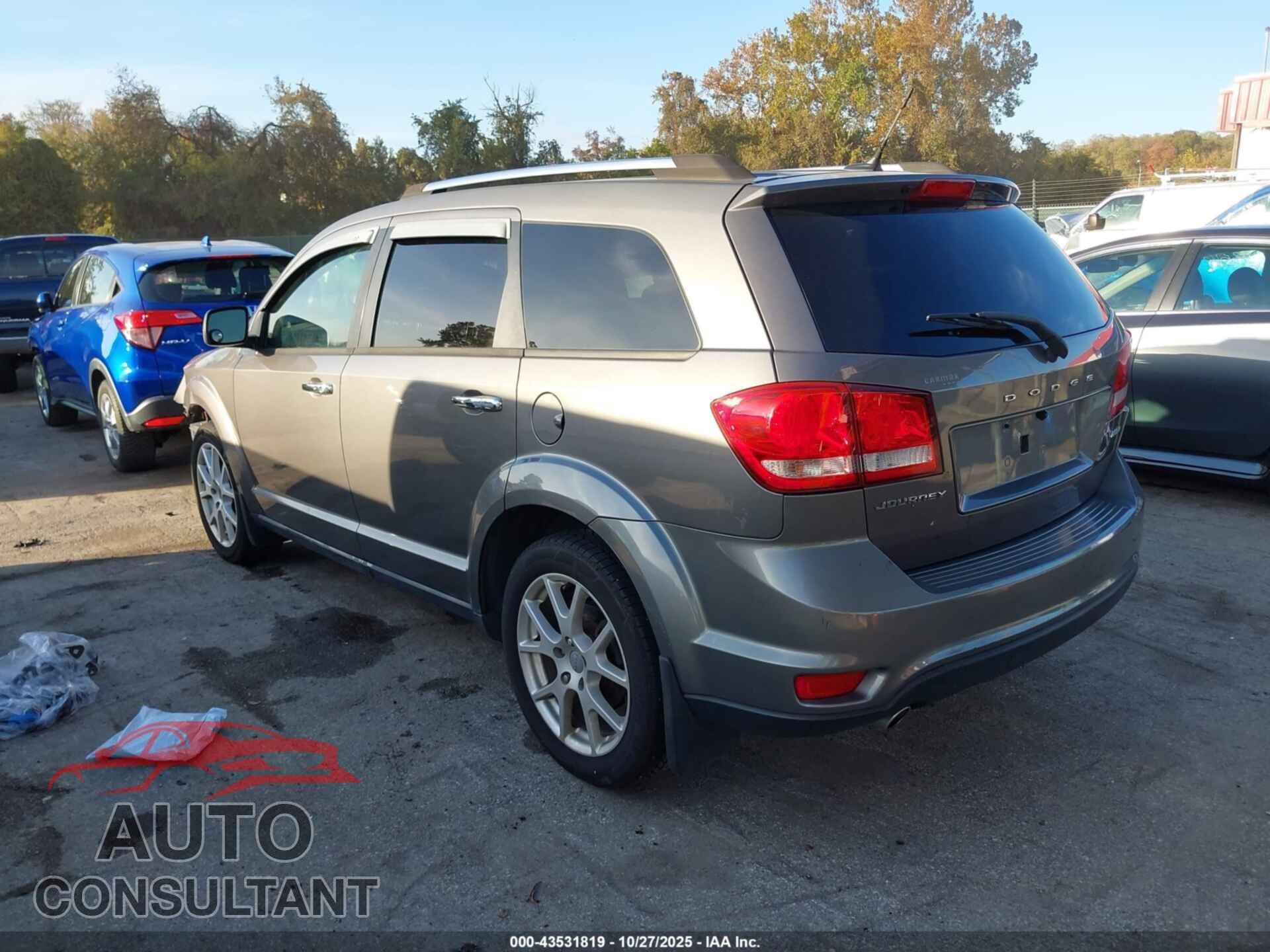 DODGE JOURNEY 2012 - 3C4PDCDG6CT165263