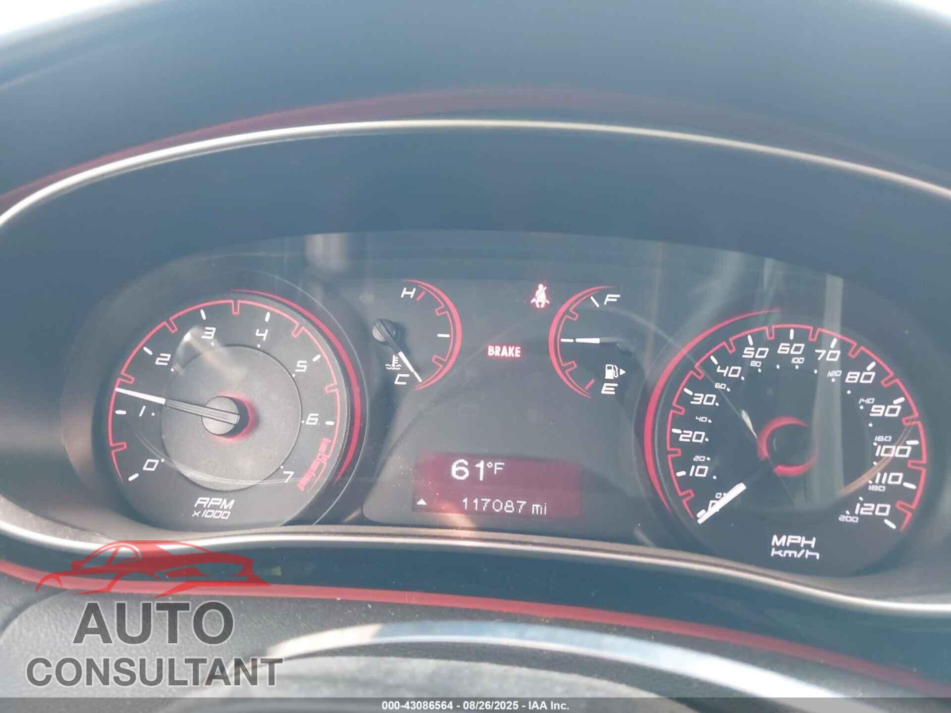 DODGE DART 2015 - 1C3CDFBB7FD422047