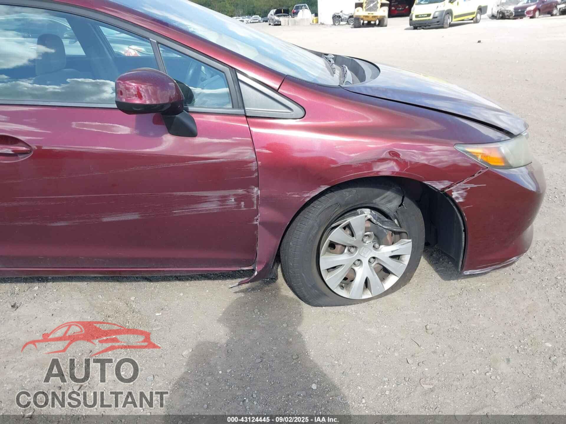 HONDA CIVIC 2012 - 19XFB2F55CE345832