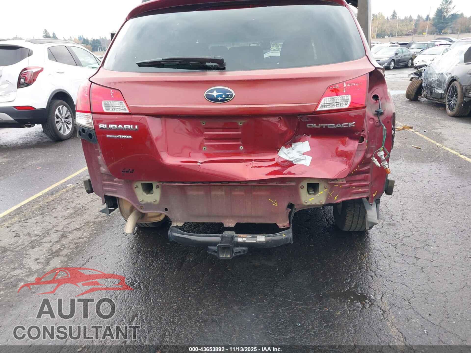 SUBARU OUTBACK 2011 - 4S4BRCCC4B3340450