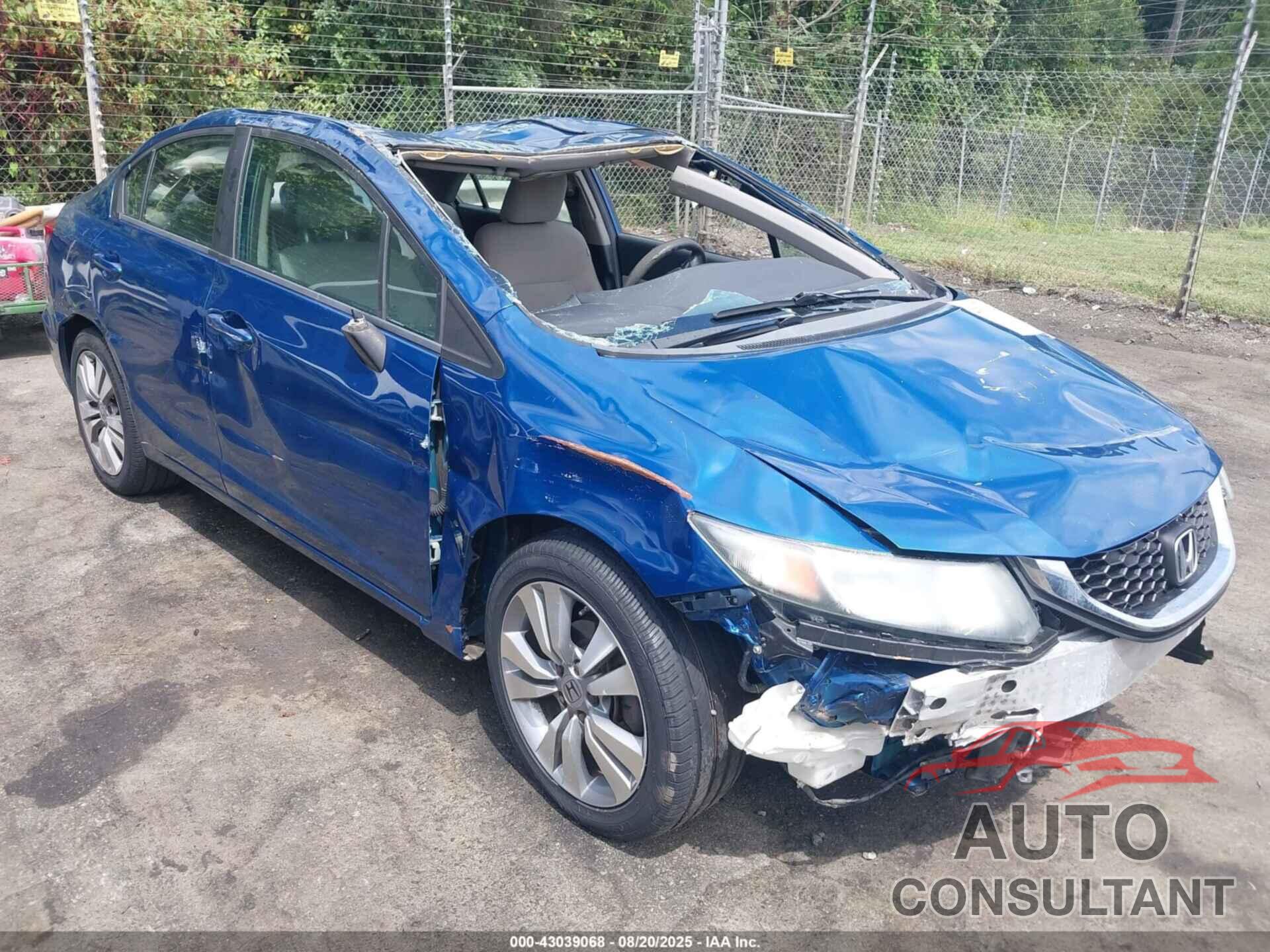HONDA CIVIC 2013 - 2HGFB2F56DH548719