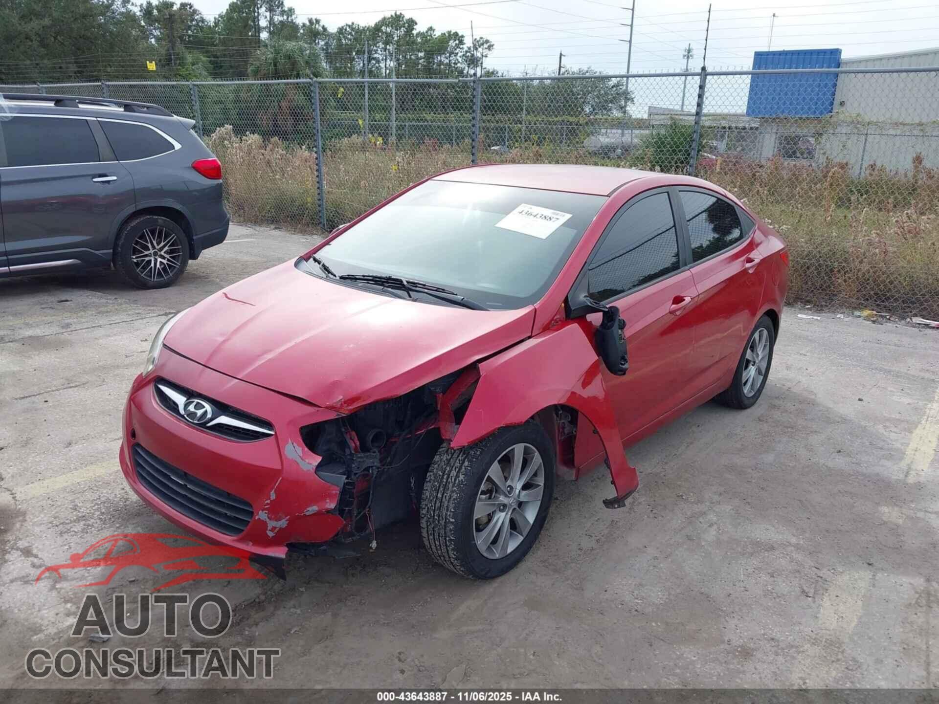 HYUNDAI ACCENT 2014 - KMHCU4AE6EU595581