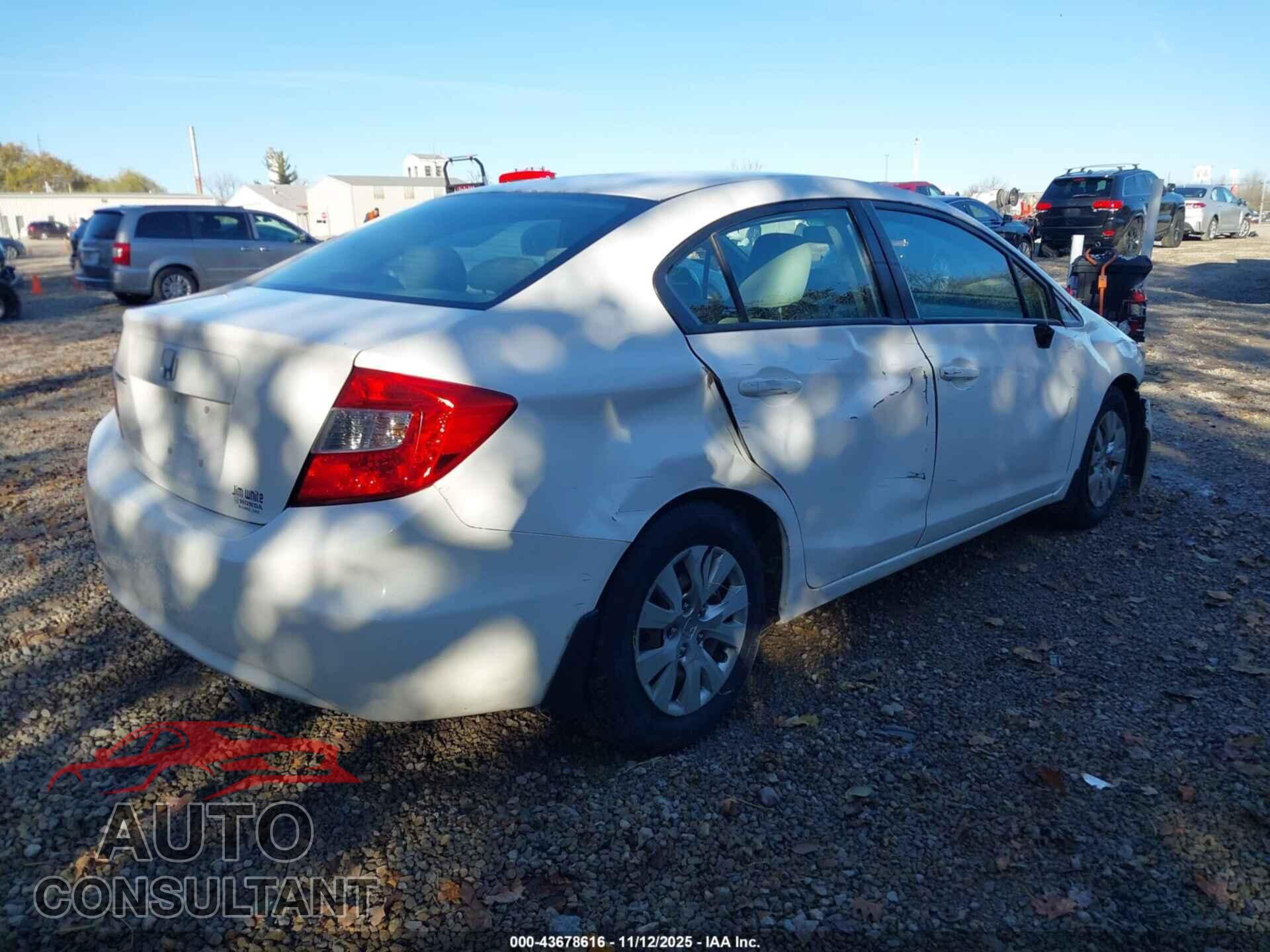 HONDA CIVIC 2012 - 19XFB2F57CE106914
