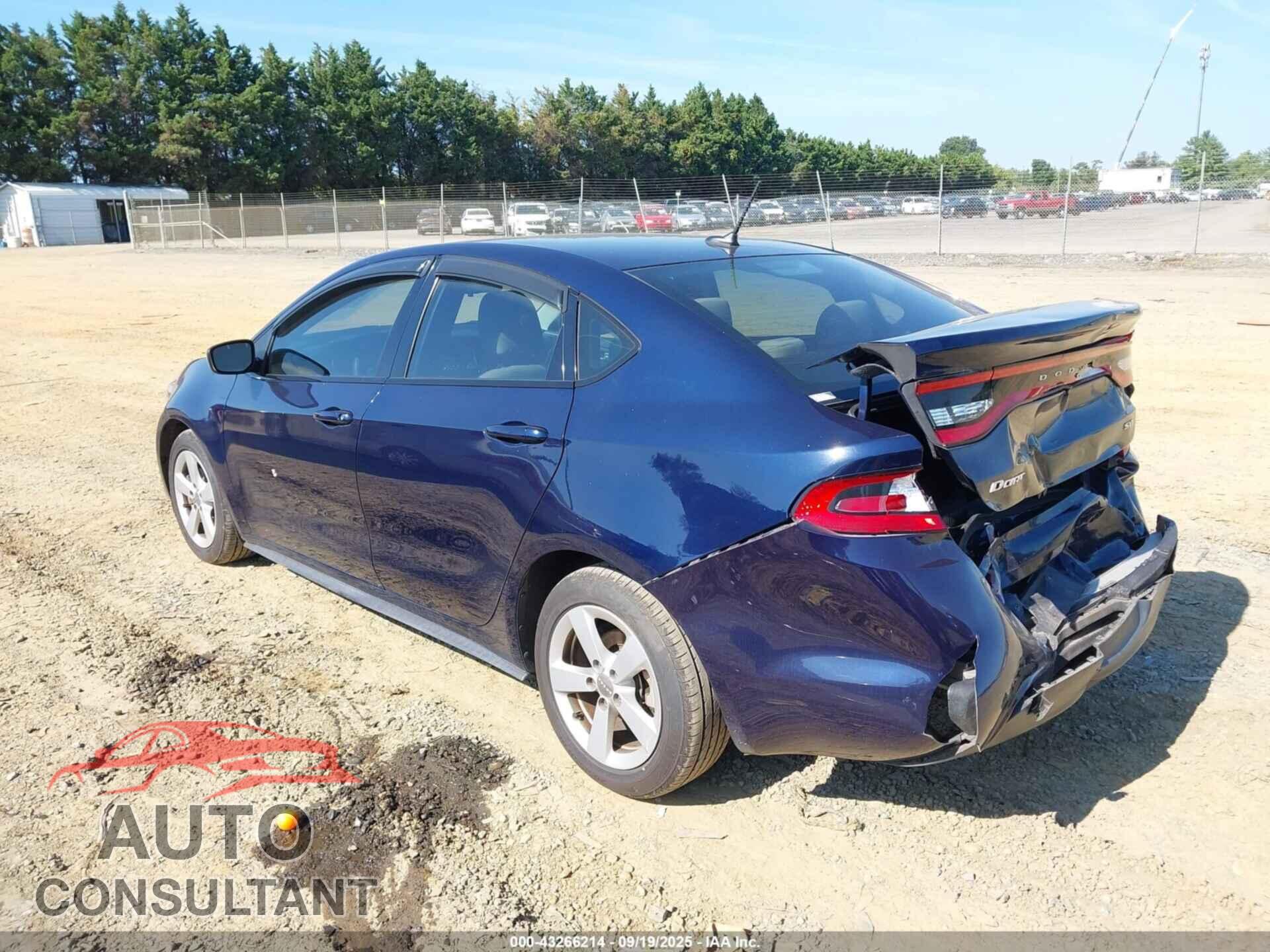 DODGE DART 2015 - 1C3CDFBBXFD180953