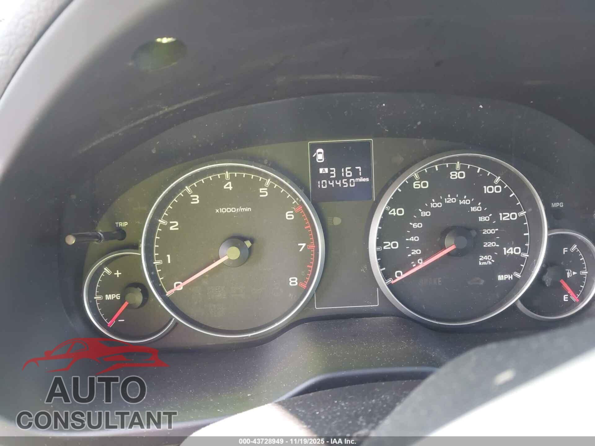 SUBARU LEGACY 2013 - 4S3BMBC61D3039855