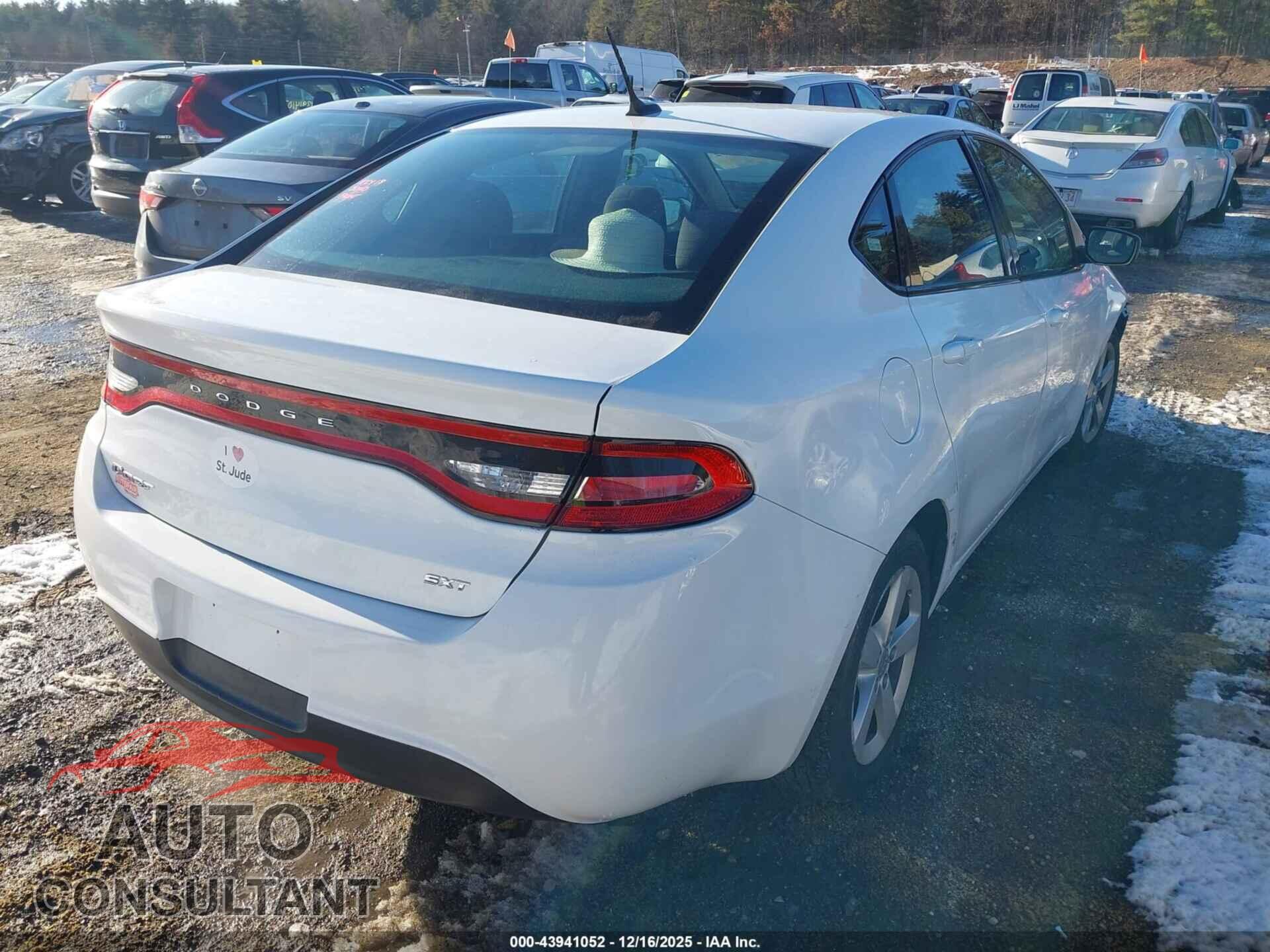 DODGE DART 2015 - 1C3CDFBB9FD128651