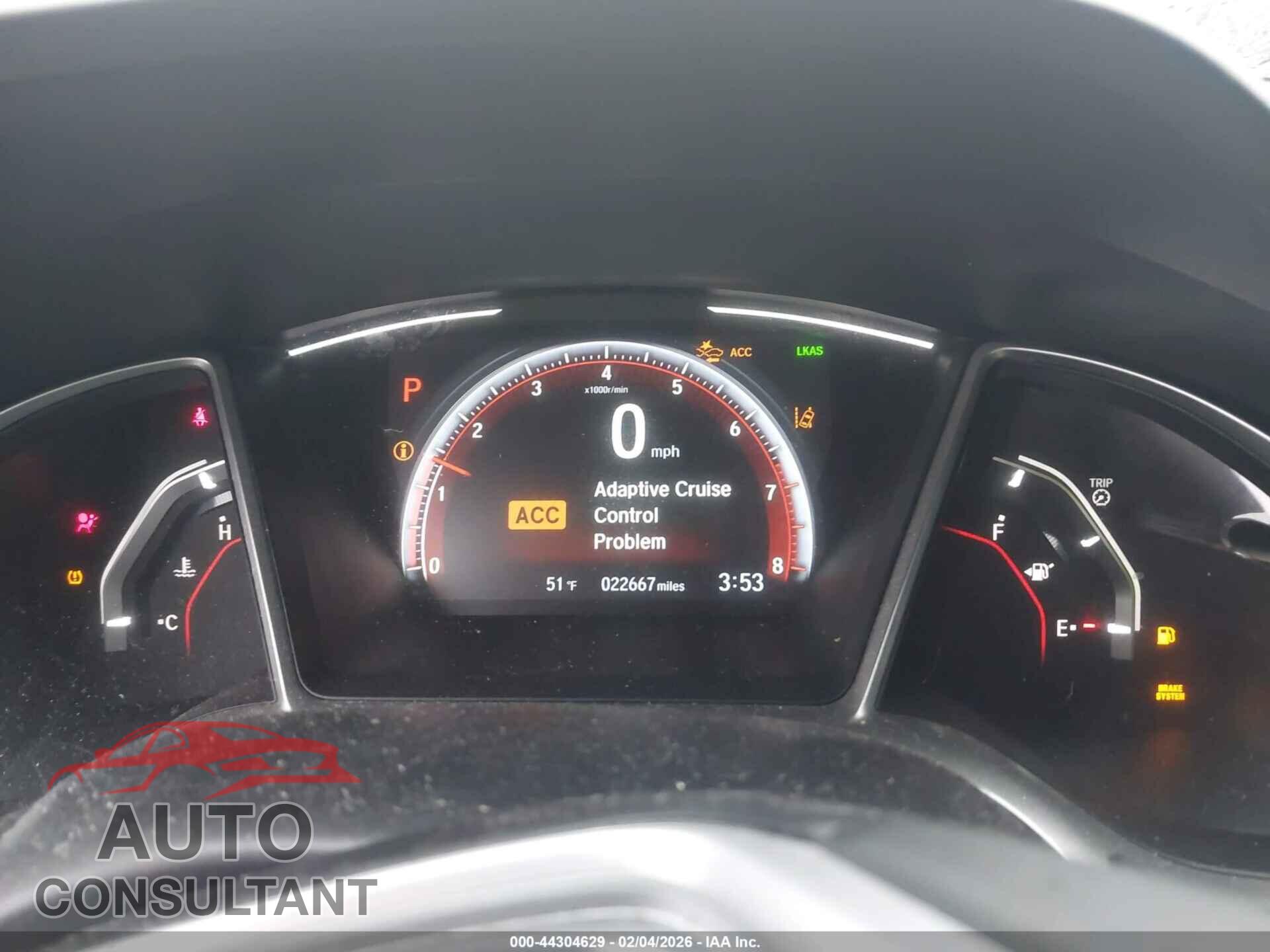 HONDA CIVIC 2019 - 2HGFC2F8XKH501231