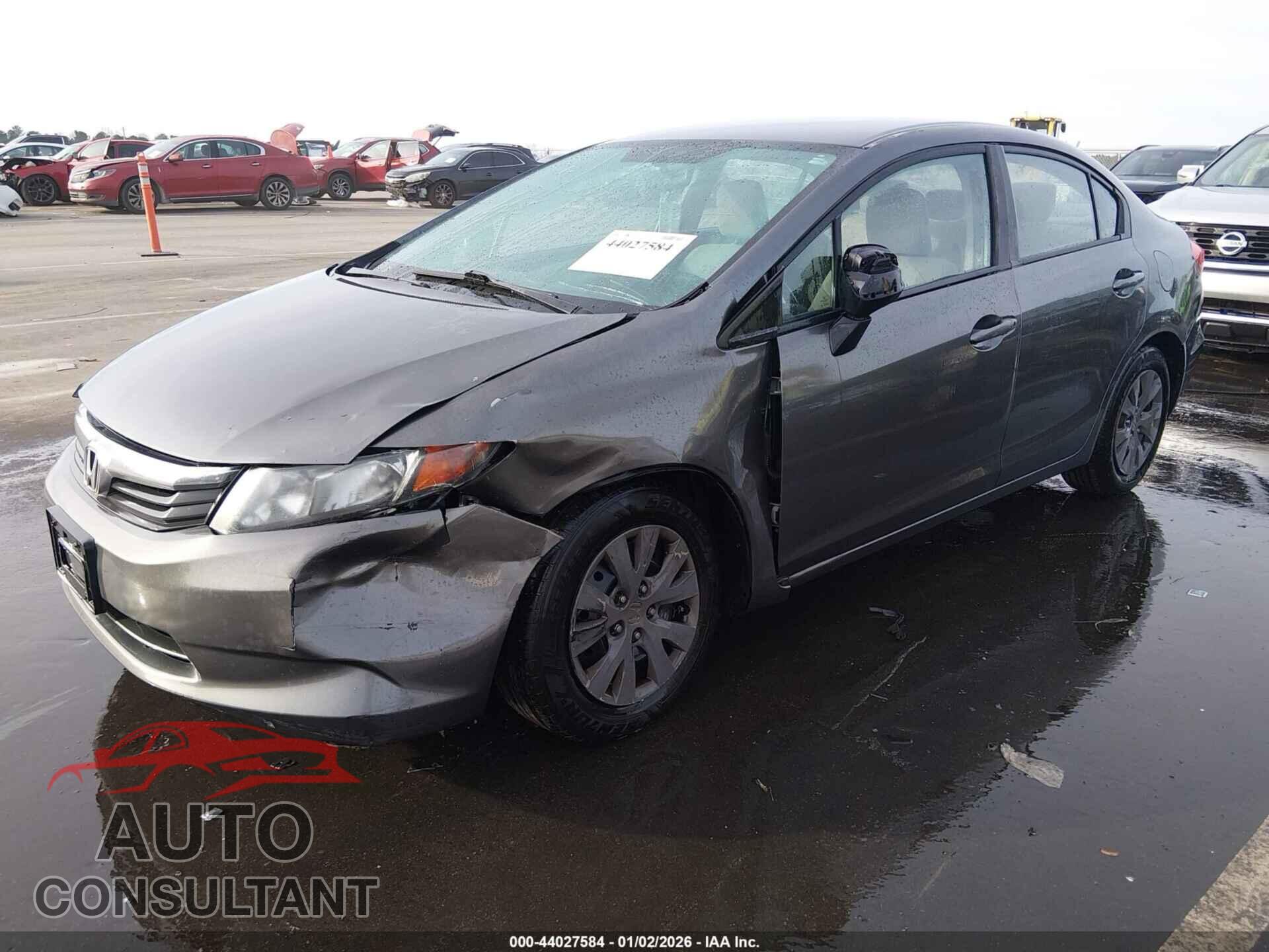 HONDA CIVIC 2012 - 19XFB2F5XCE346314