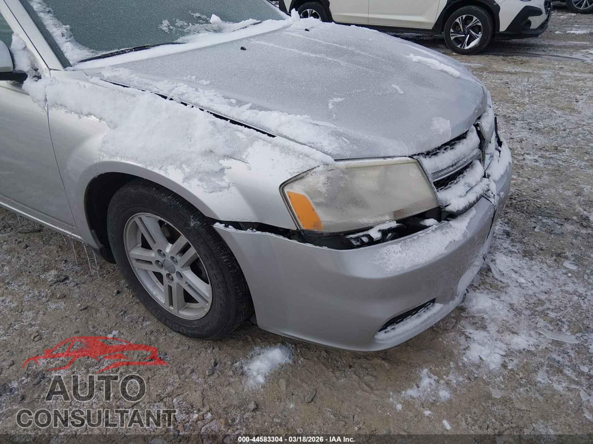 DODGE AVENGER 2012 - 1C3CDZCB0CN314472