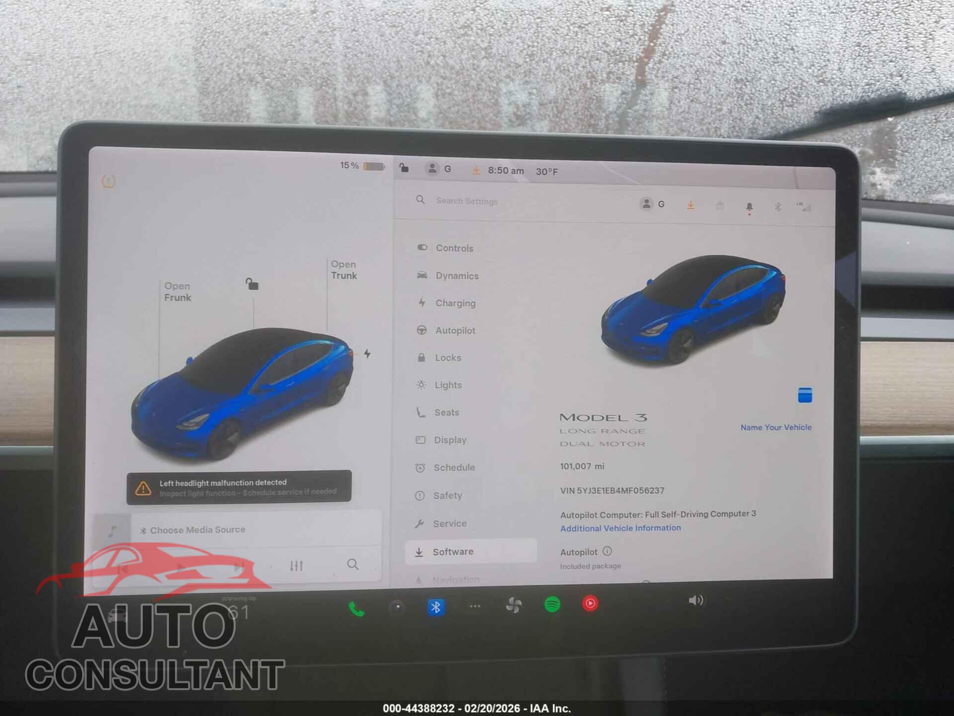 TESLA MODEL 3 2021 - 5YJ3E1EB4MF056237