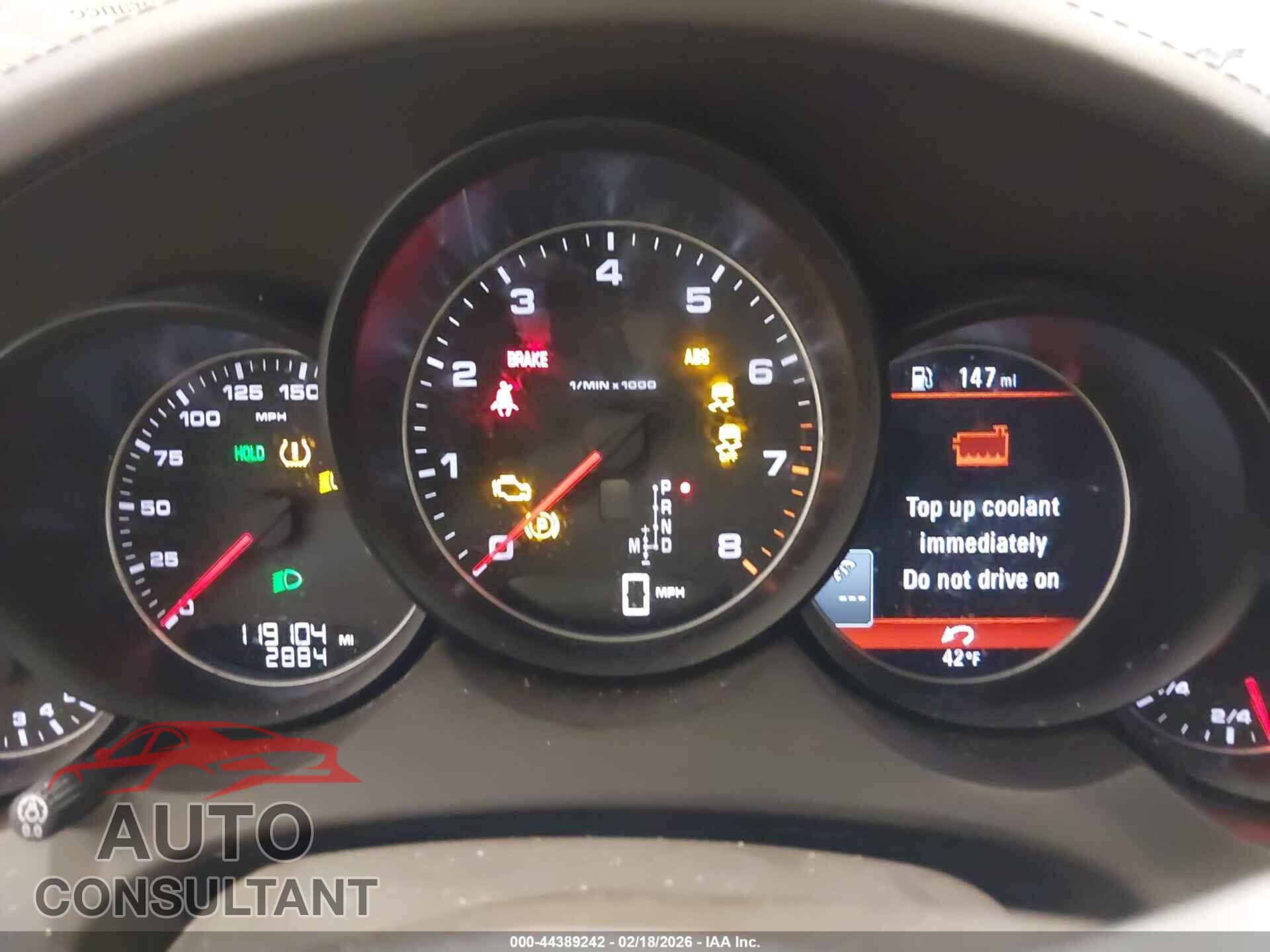 PORSCHE CAYENNE 2016 - WP1AA2A2XGKA13297