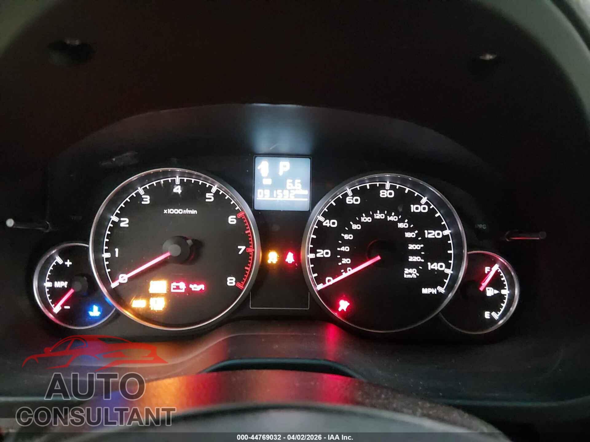 SUBARU OUTBACK 2014 - 4S4BRCCC3E3224208