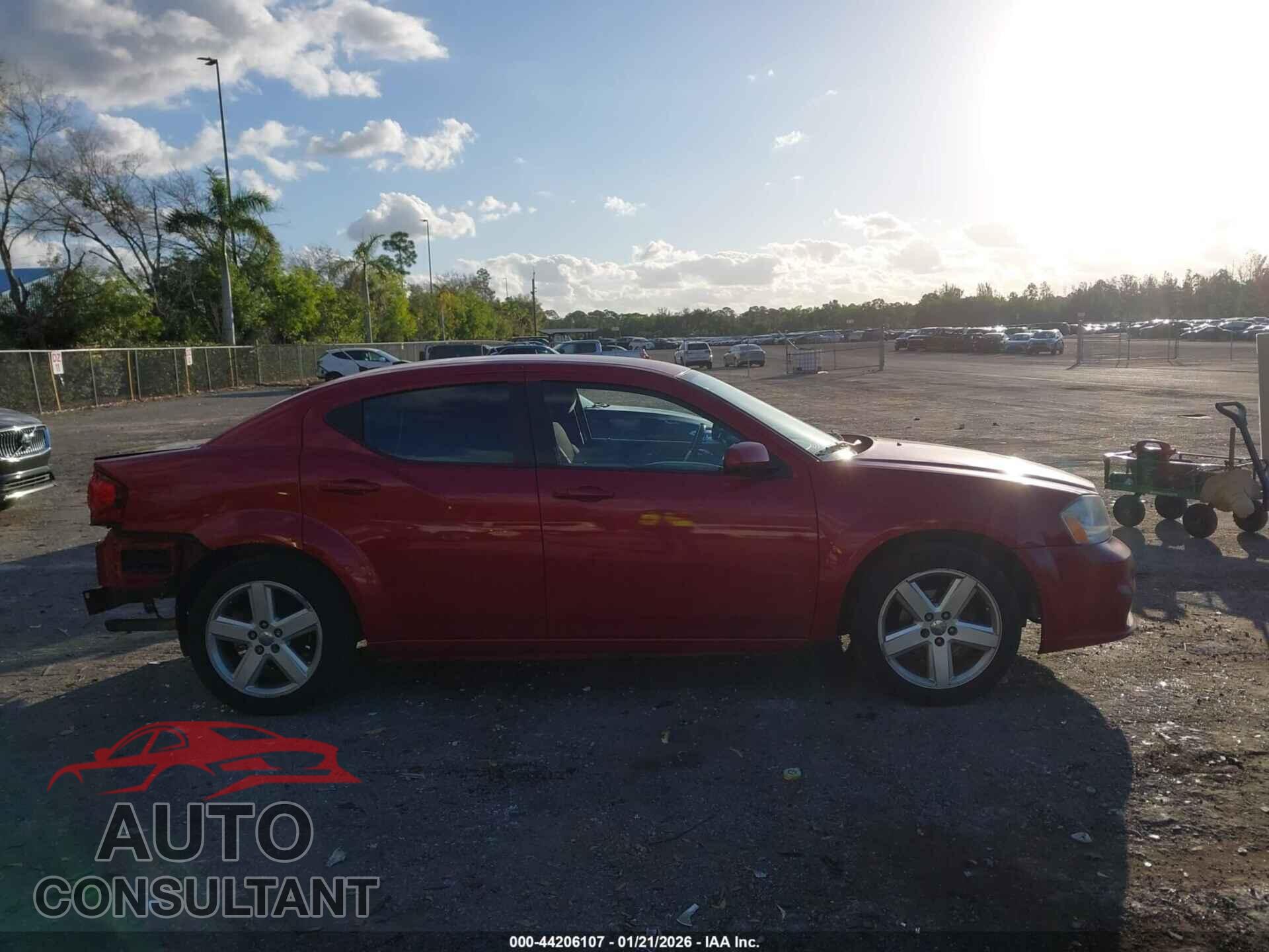 DODGE AVENGER 2012 - 1C3CDZCB5CN290699