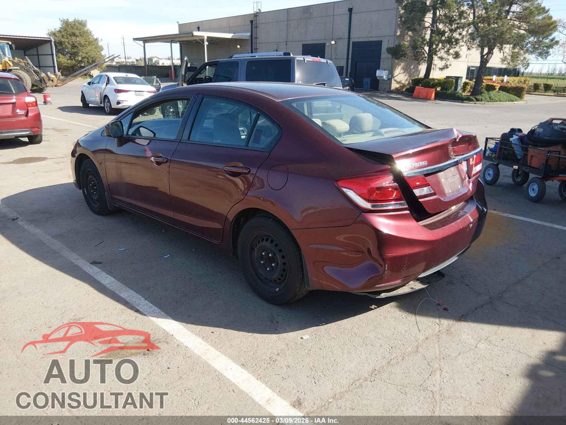 HONDA CIVIC 2013 - 19XFB2F58DE230269