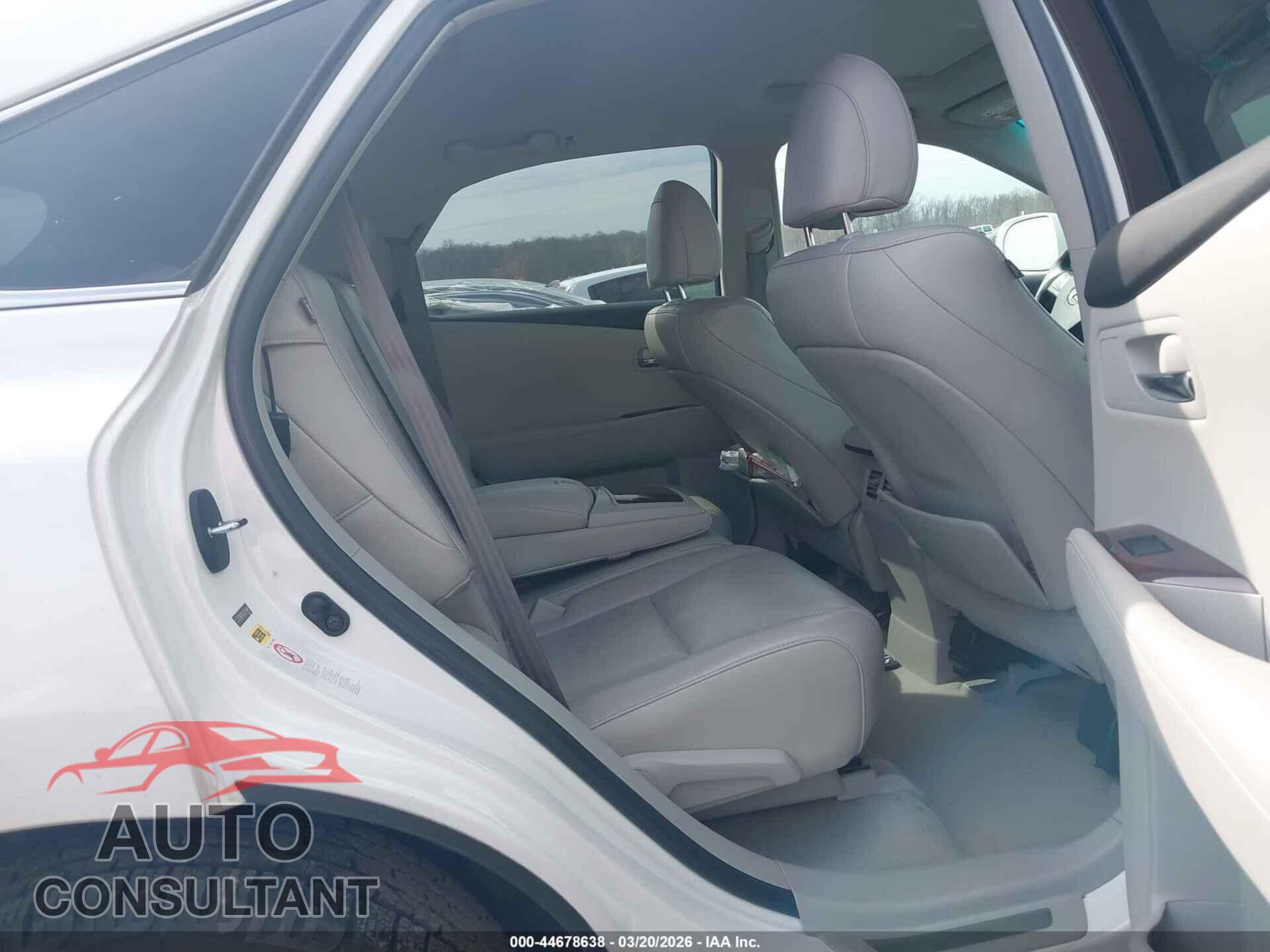 LEXUS RX 350 2012 - 2T2BK1BA3CC148941