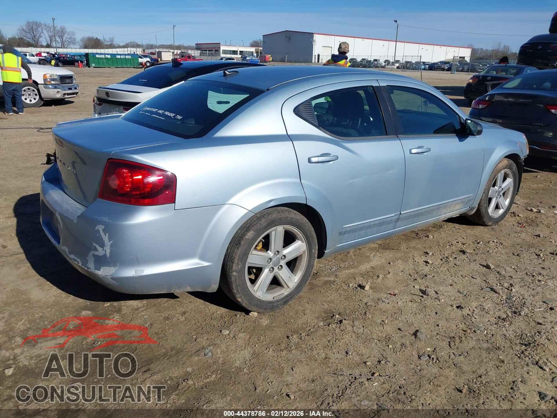 DODGE AVENGER 2013 - 1C3CDZAB9DN741492