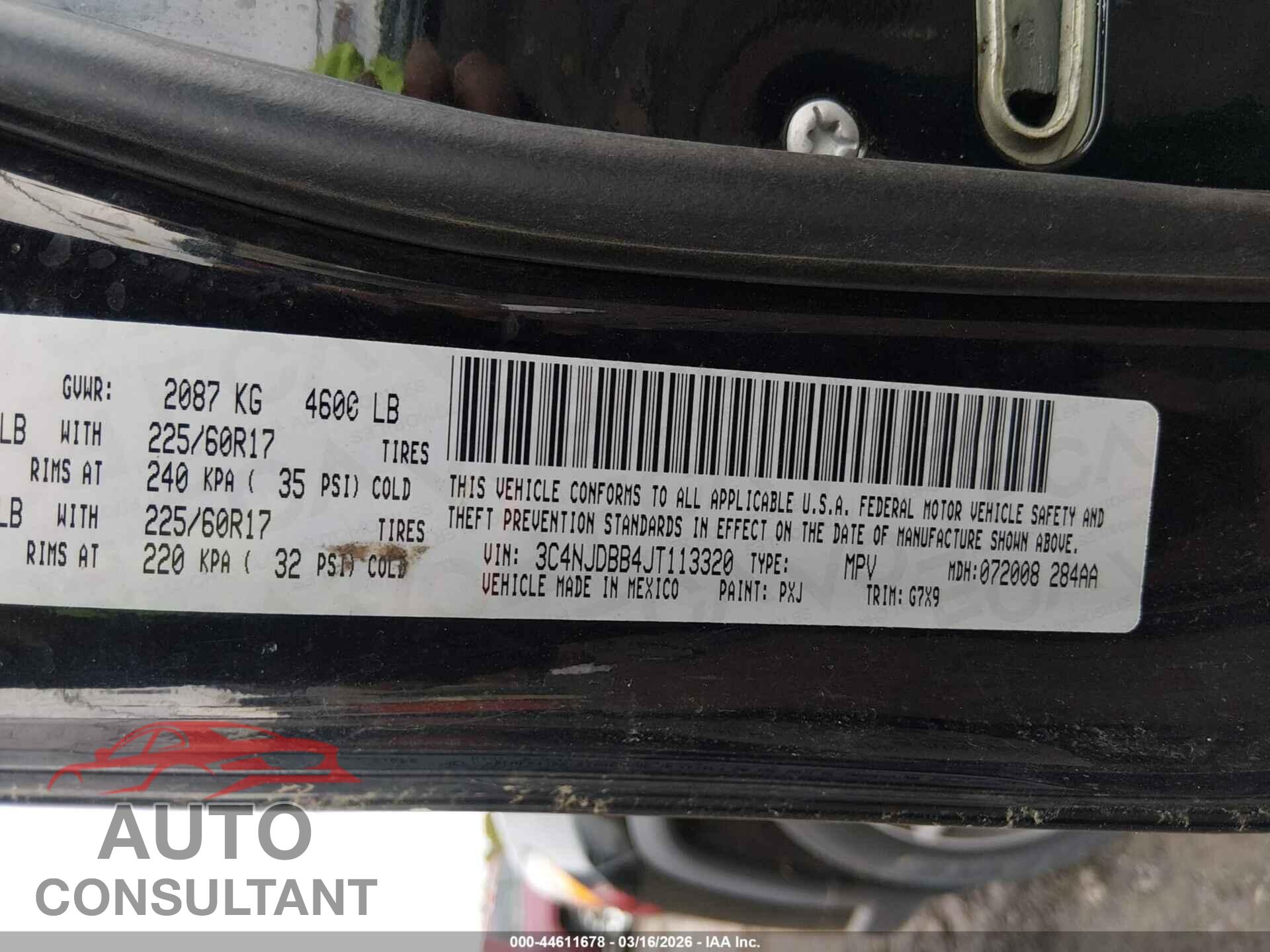 JEEP COMPASS 2018 - 3C4NJDBB4JT113320
