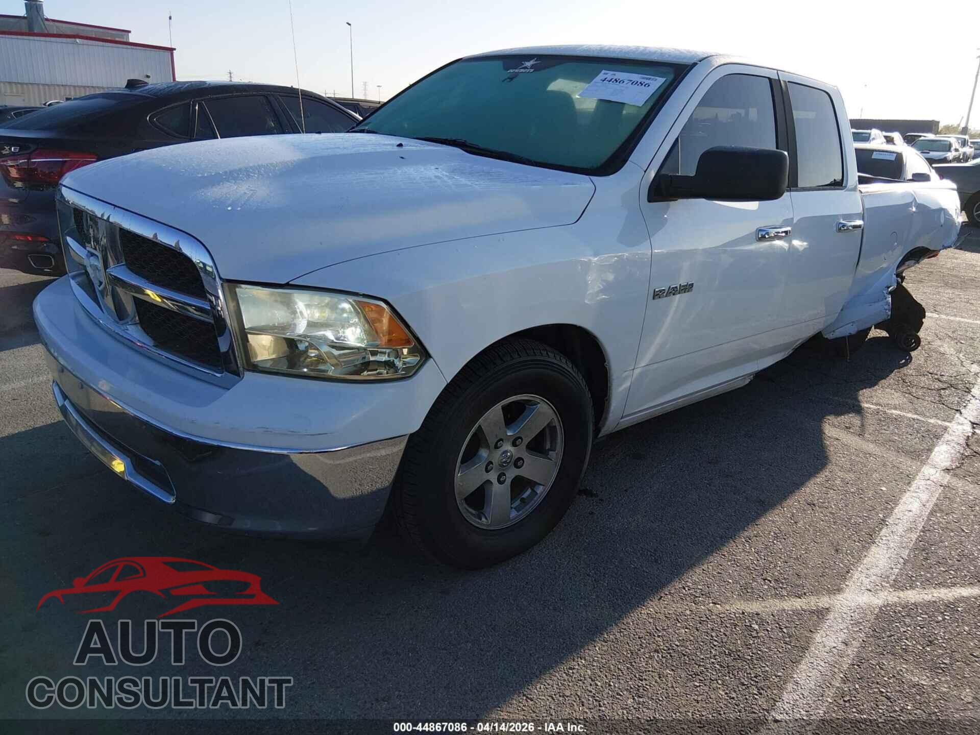 DODGE RAM 1500 2010 - 1D7RB1GP2AS203784