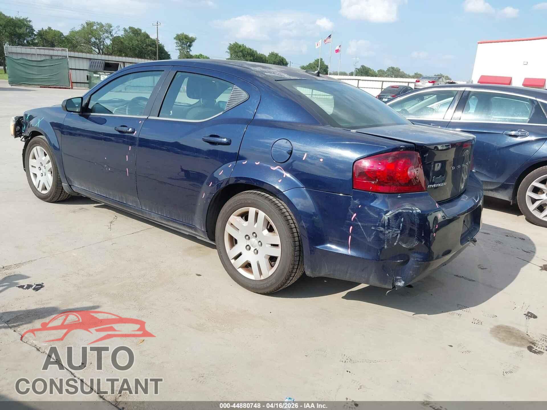 DODGE AVENGER 2013 - 1C3CDZAB1DN616454