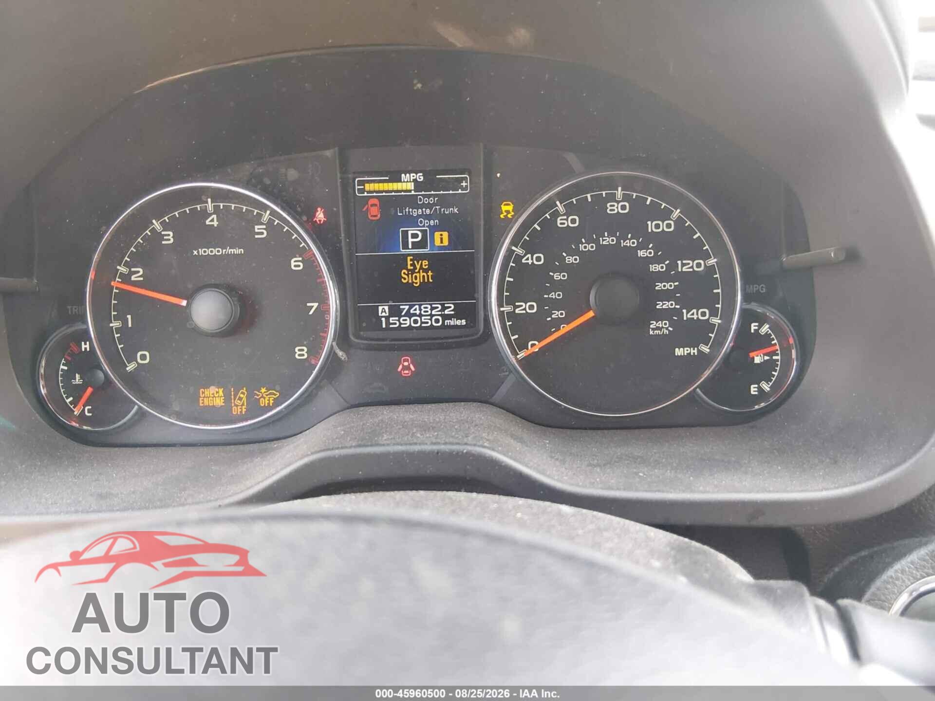 SUBARU OUTBACK 2014 - 4S4BRCPC8E3232556