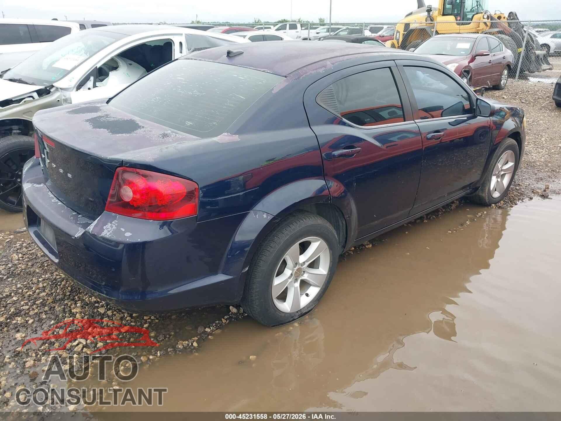 DODGE AVENGER 2013 - 1C3CDZAB7DN581242