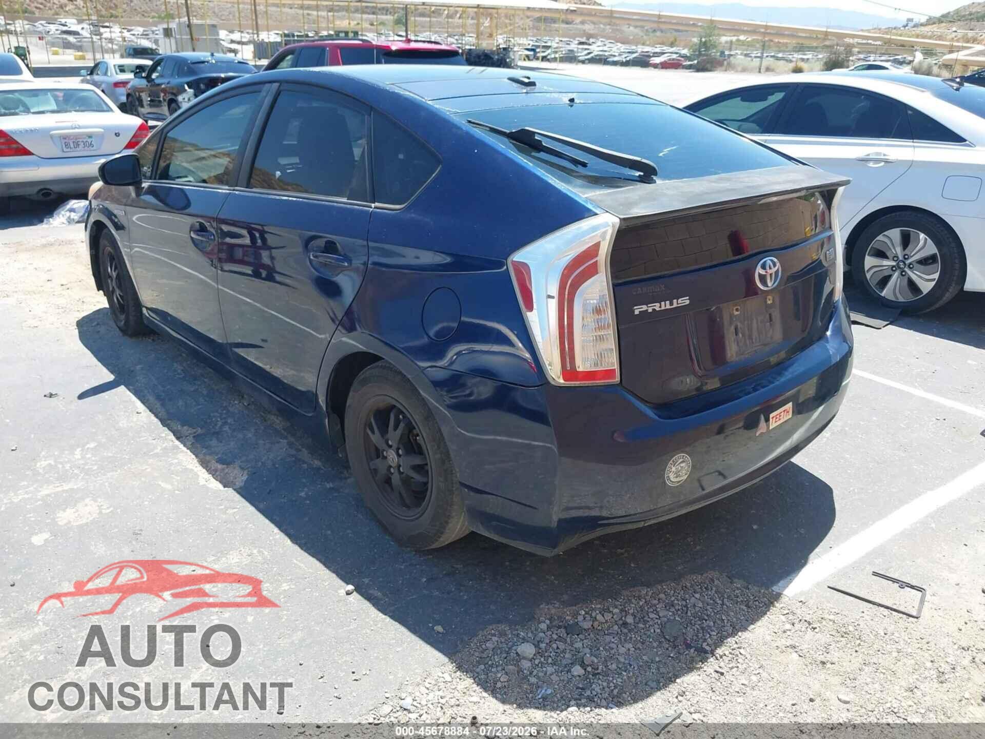 TOYOTA PRIUS 2013 - JTDKN3DU6D1663808