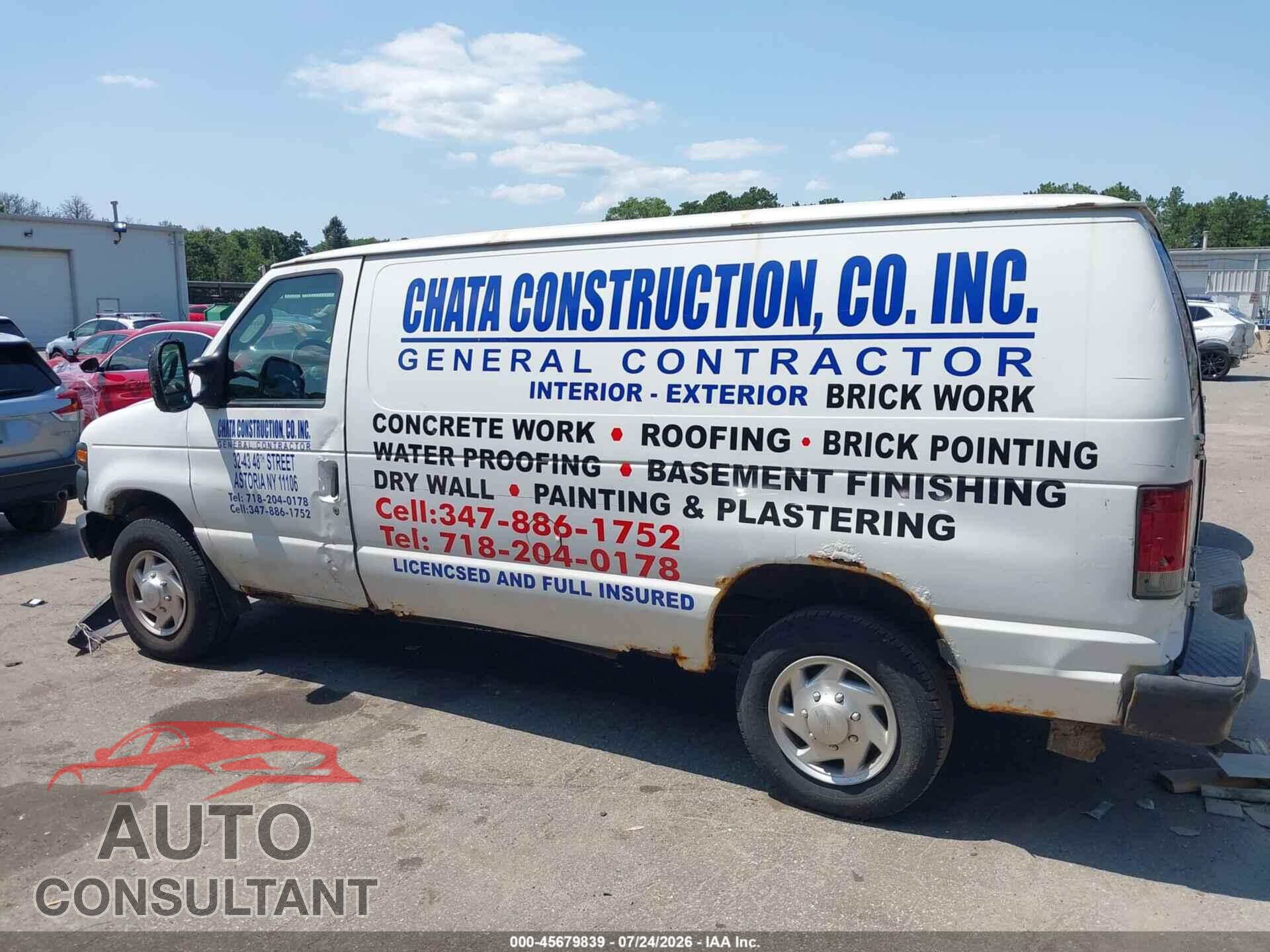 FORD E-250 2011 - 1FTNE2EW2BDA20004