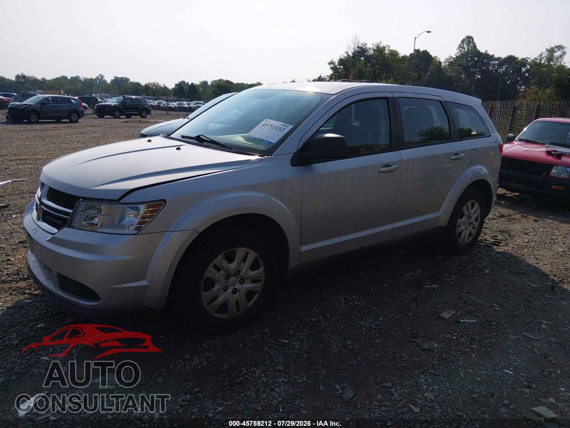 DODGE JOURNEY 2014 - 3C4PDCAB5ET103719